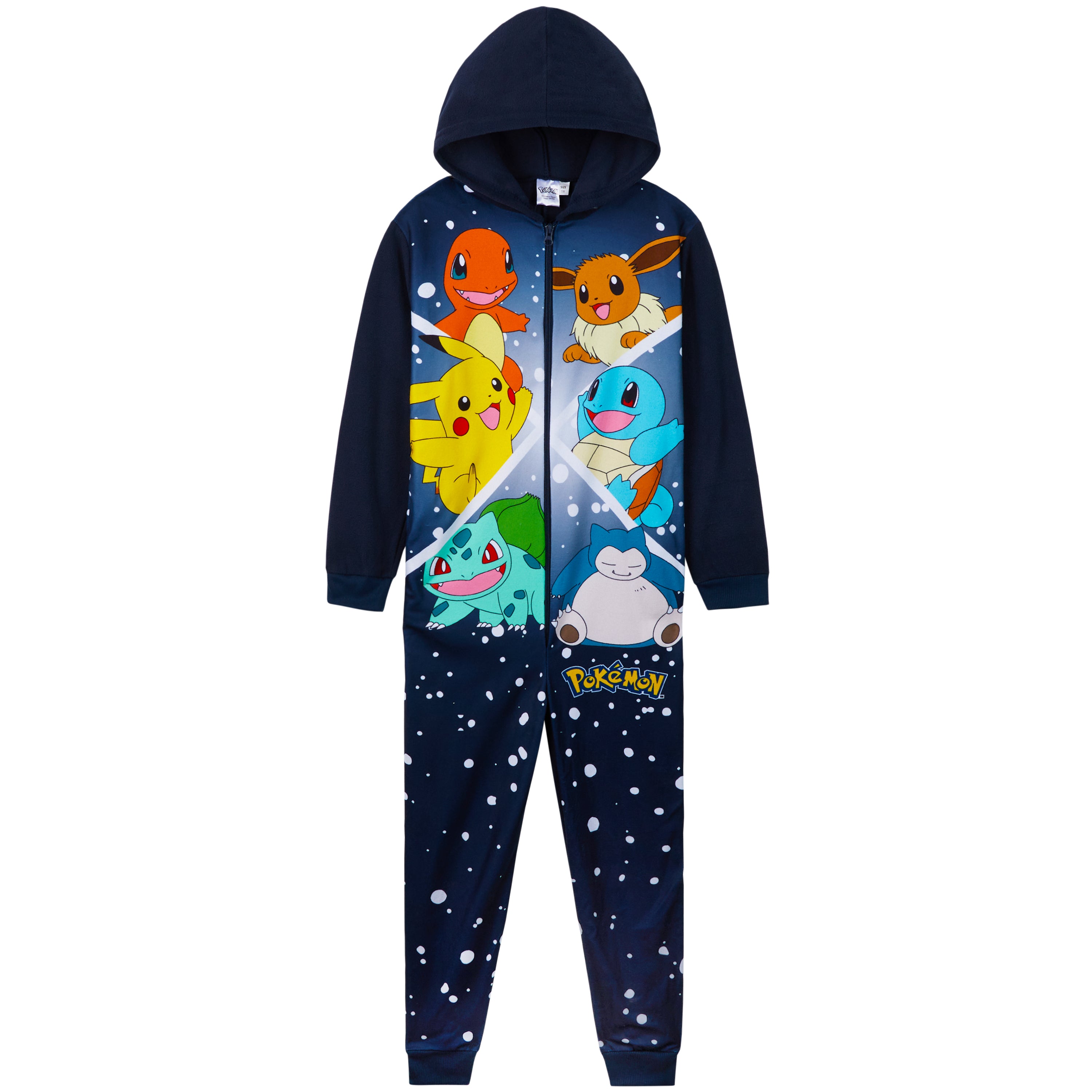 pok-mon-combinaison-pyjama-gar-on-polaire-7-8-ans-capuche image 2