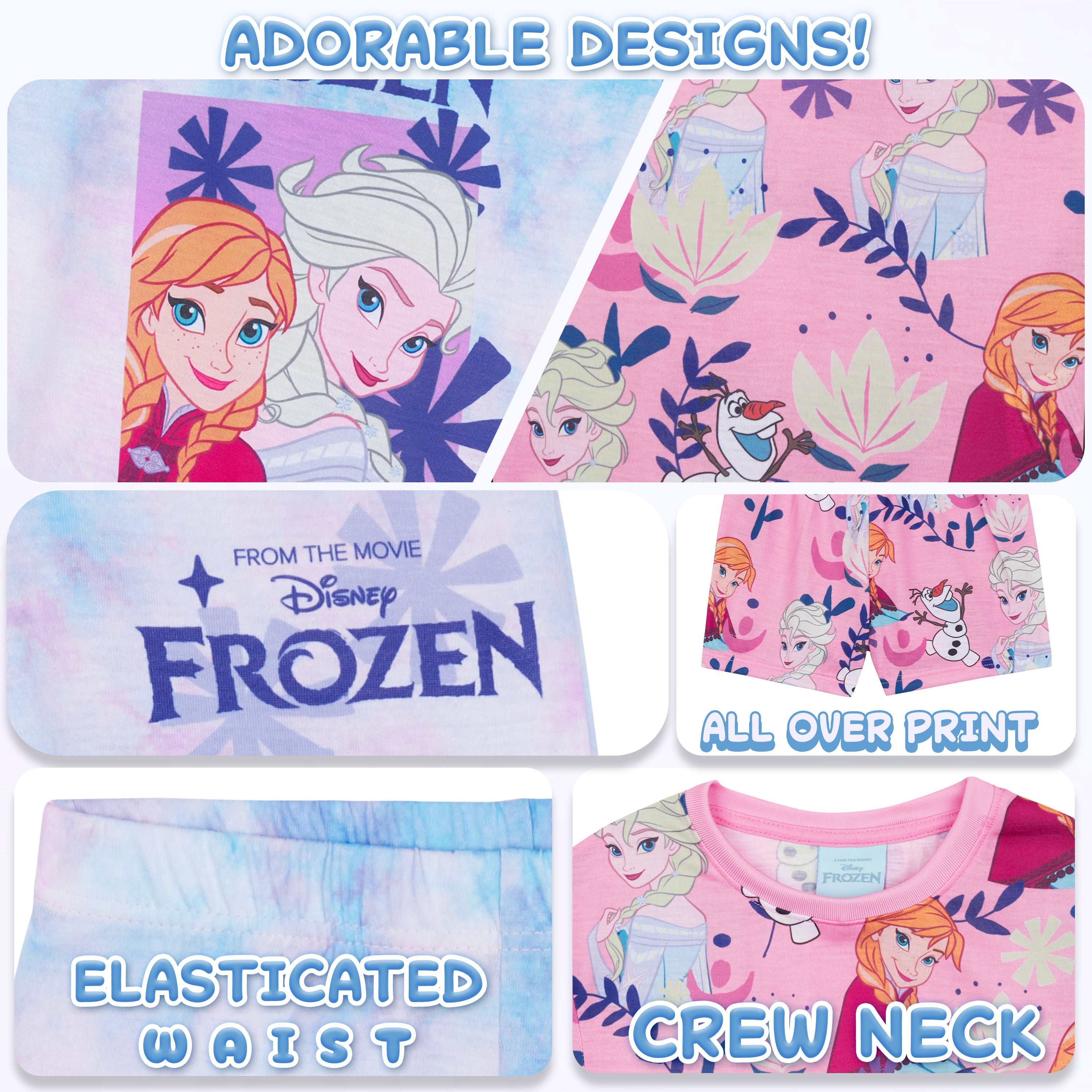 get-trend-pyjama-fille-manches-courtes-lot-de-2-elsa image 4