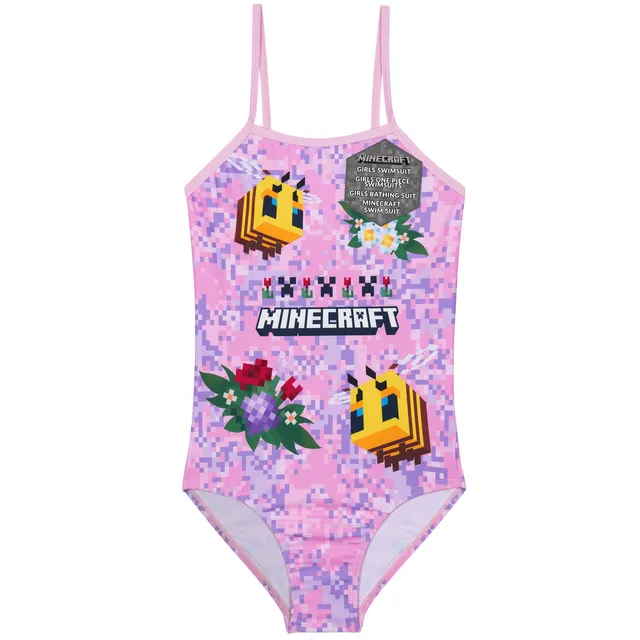 minecraft-maillot-de-bain-une-pi-ce-fille-9-10-ans-stretch image 1
