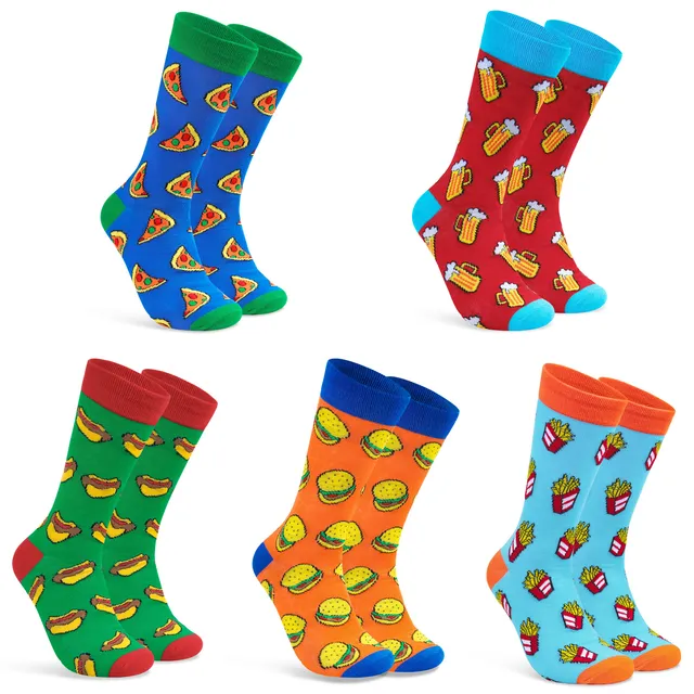citycomfort-lot-5-paires-chaussettes-homme-fantaisie-coton image 1