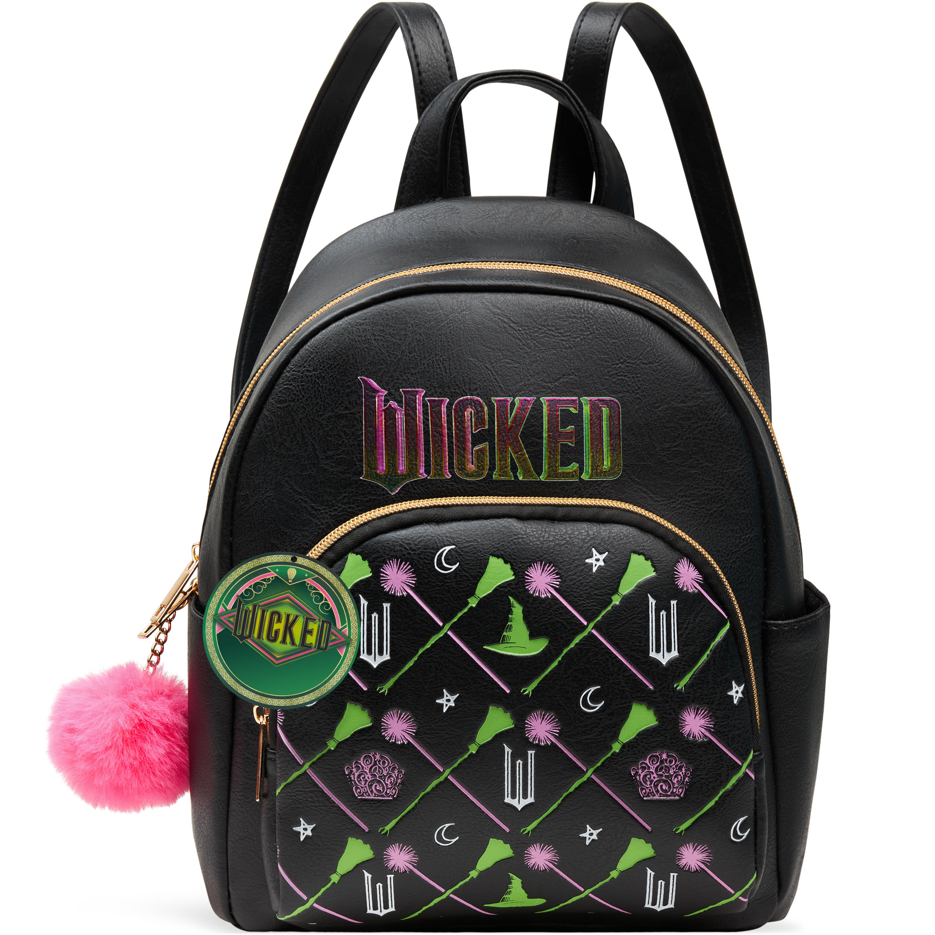 wicked-school-supplies-mini-sac-dos-simili-cuir-noir-elphaba-glinda image 1