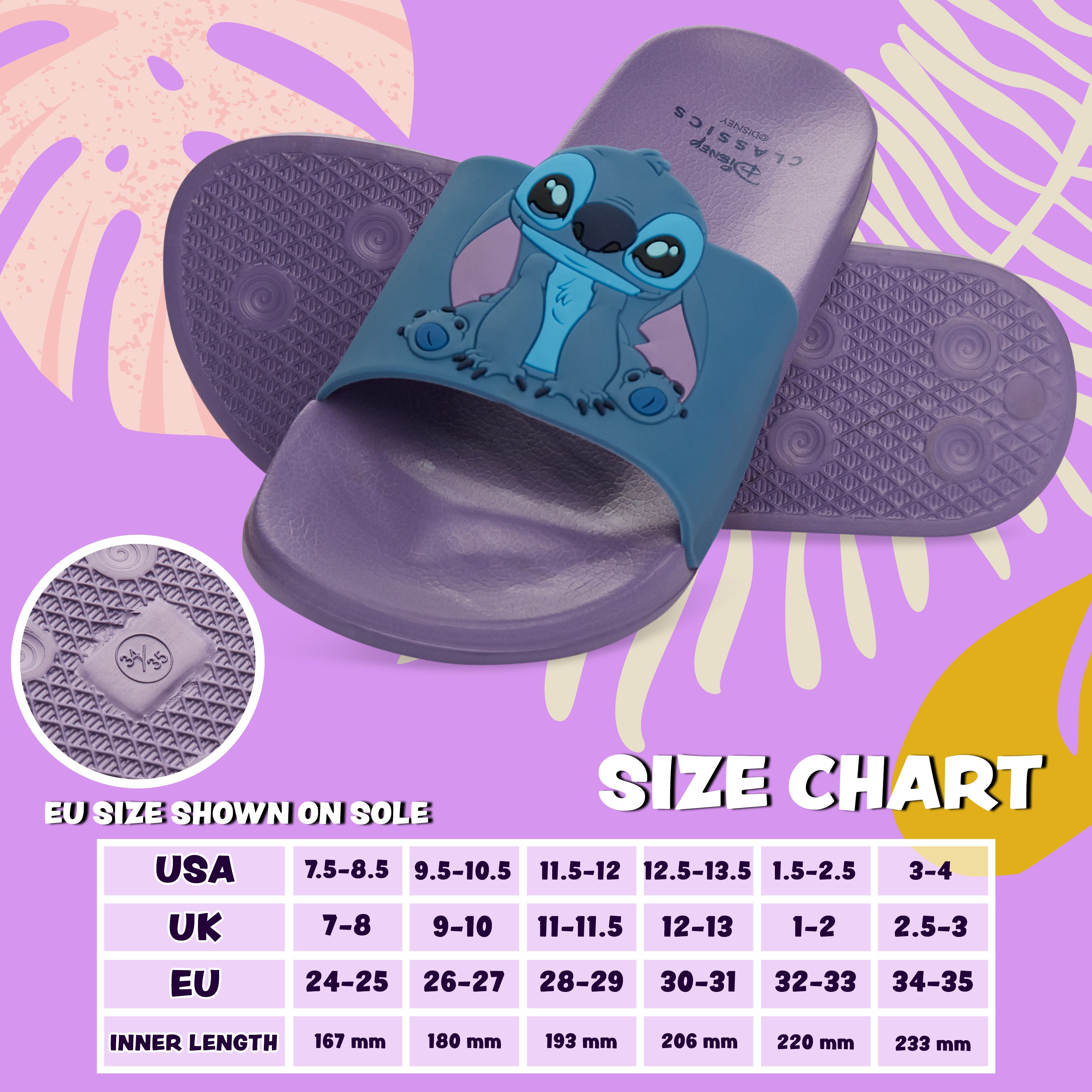 disney-claquettes-fille-stitch-lilas-bleu-piscine-plage image 6