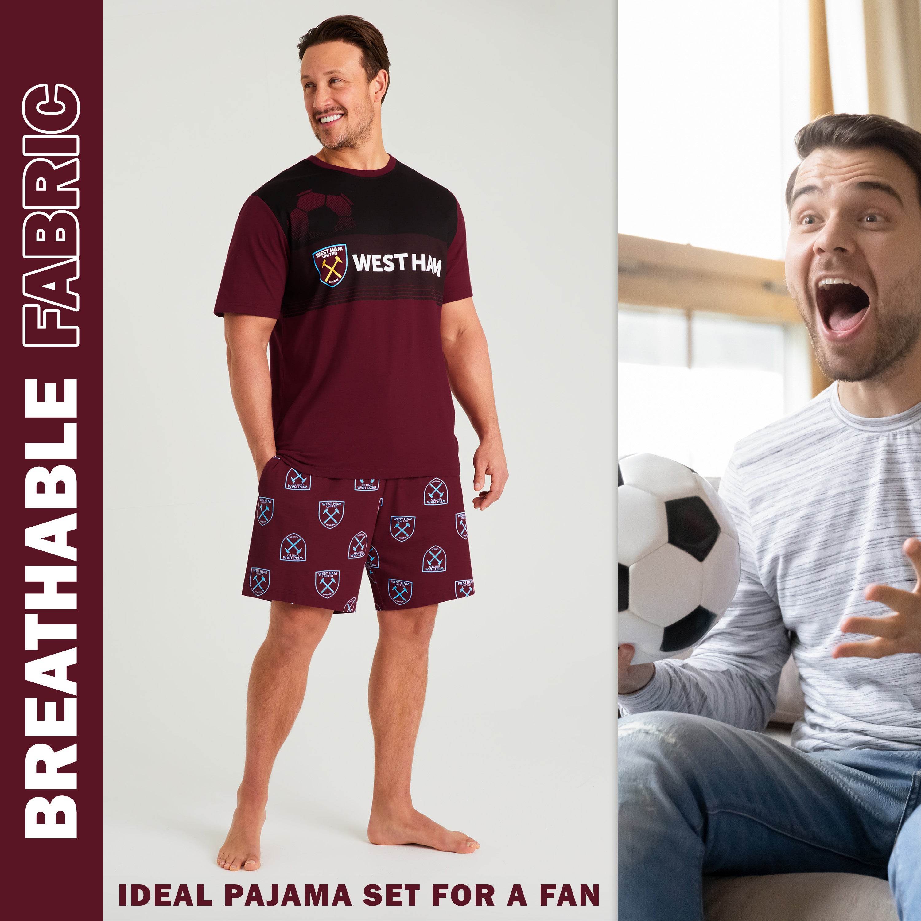 get-trend-men-pyjama-short-homme-football-taille-l image 4