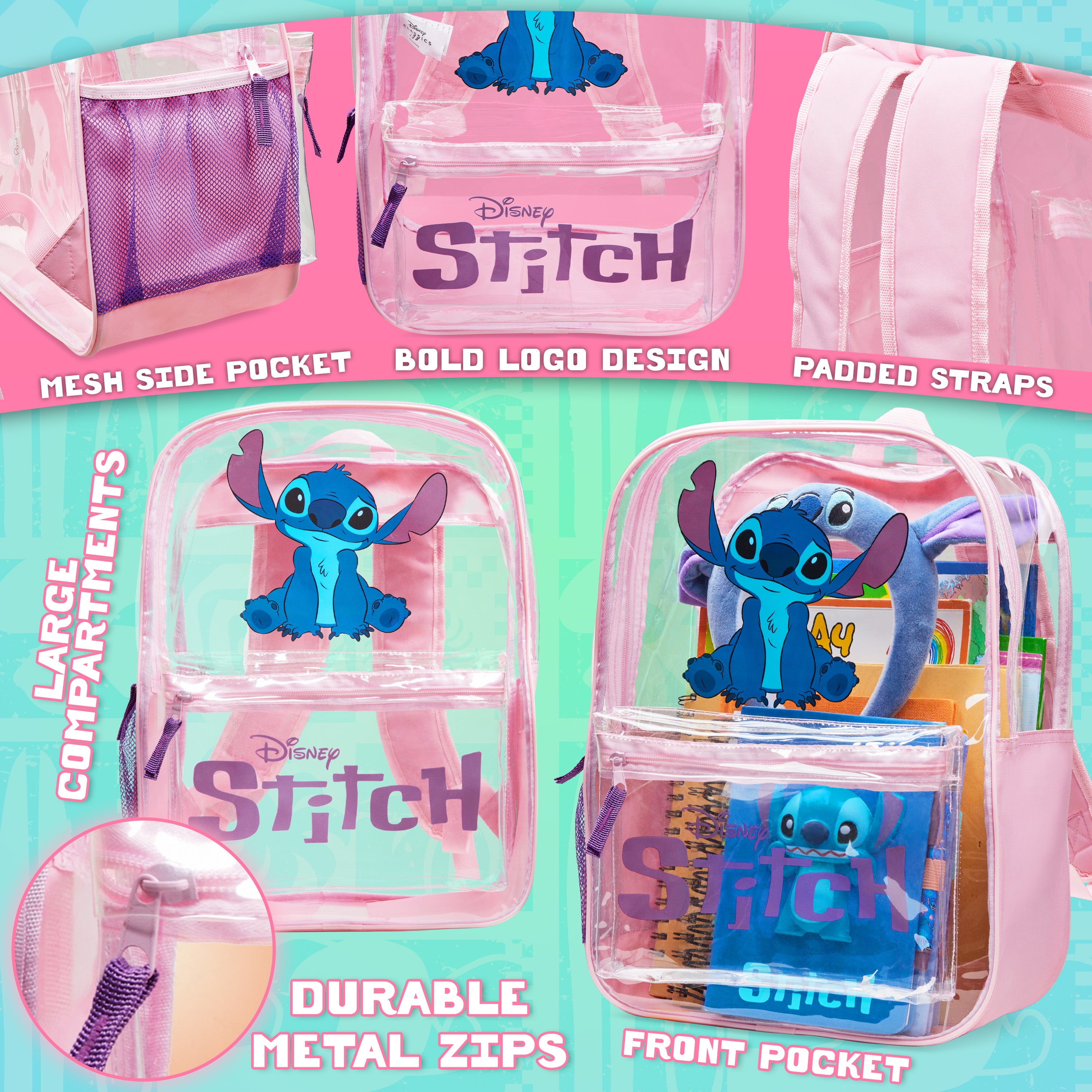 disney-stitch-sac-dos-transparent-fille-rucksack-12 image 5