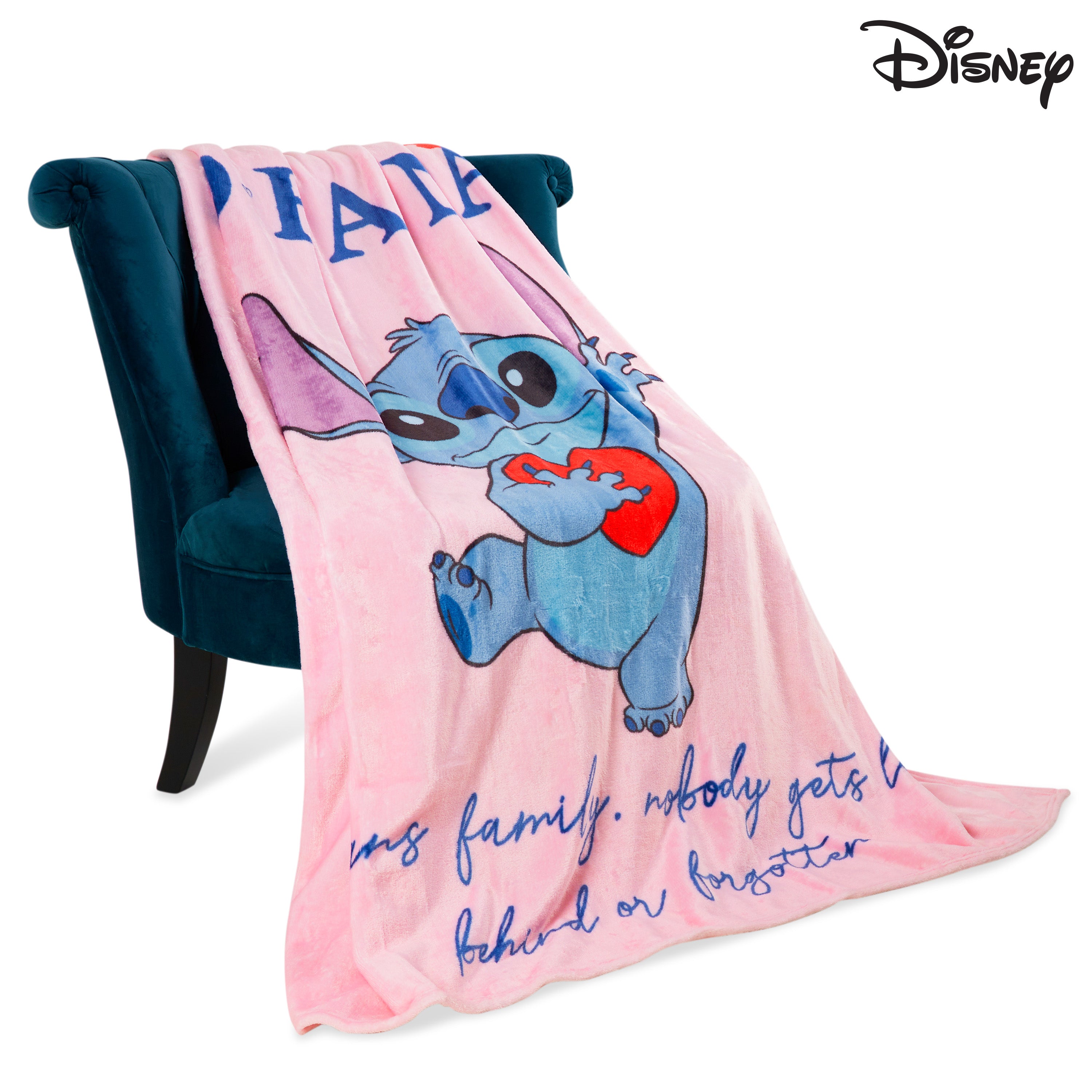 disney-stitch-plaid-polaire-rose-150-x-130-cm image 3