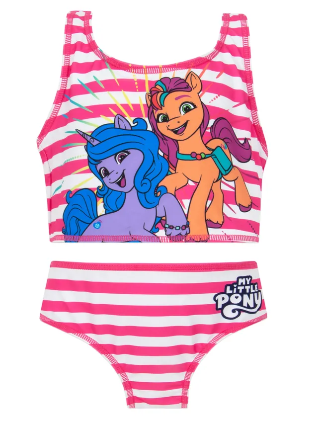my-little-pony-maillot-bain-fille-2-pi-ces-tankini-rose image 1