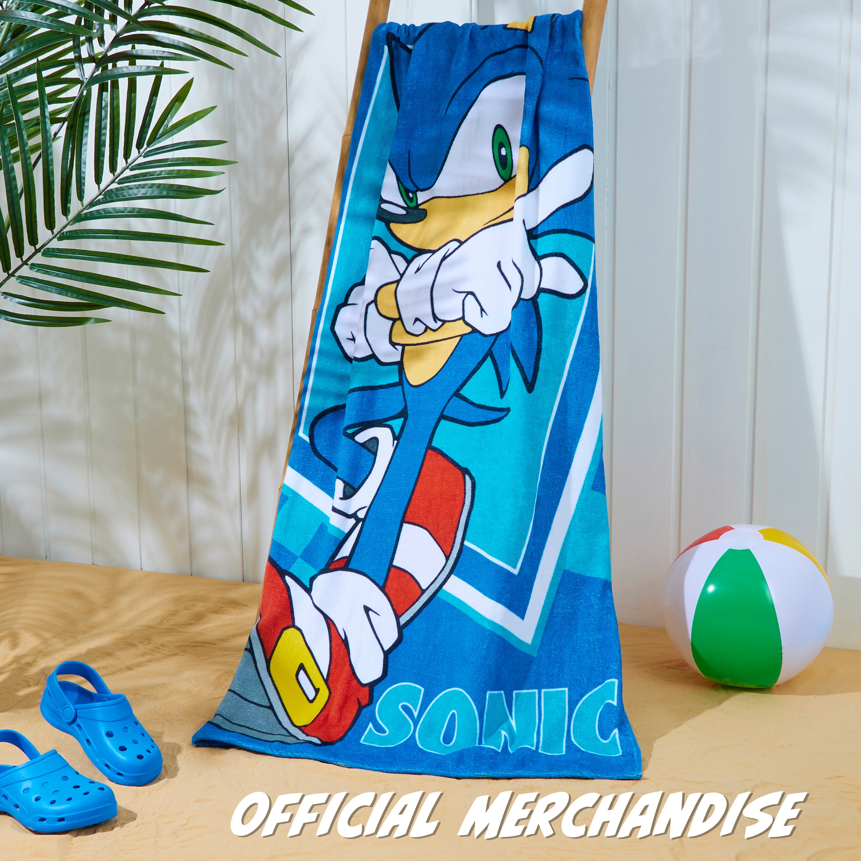sonic-the-hedgehog-serviette-de-plage-enfant-70x140-coton image 6