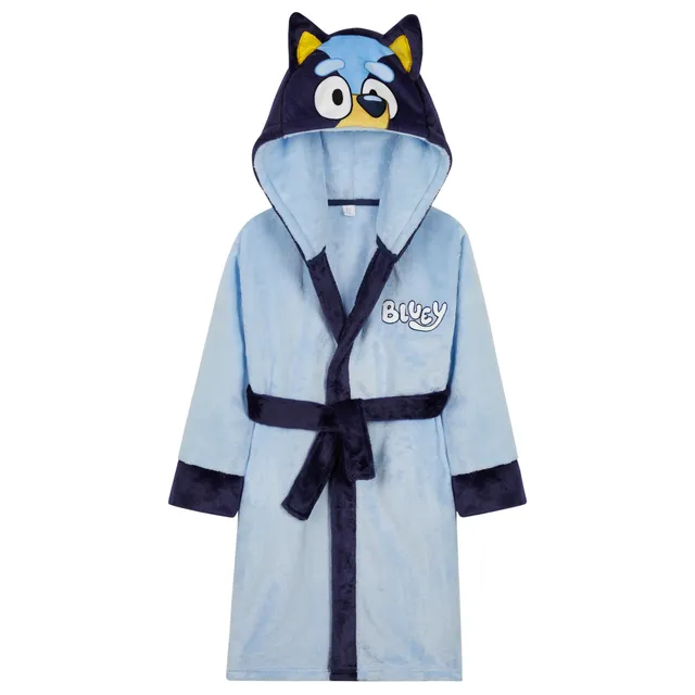 bluey-peignoir-polaire-fille-capuche-5-6-ans-doux image 1