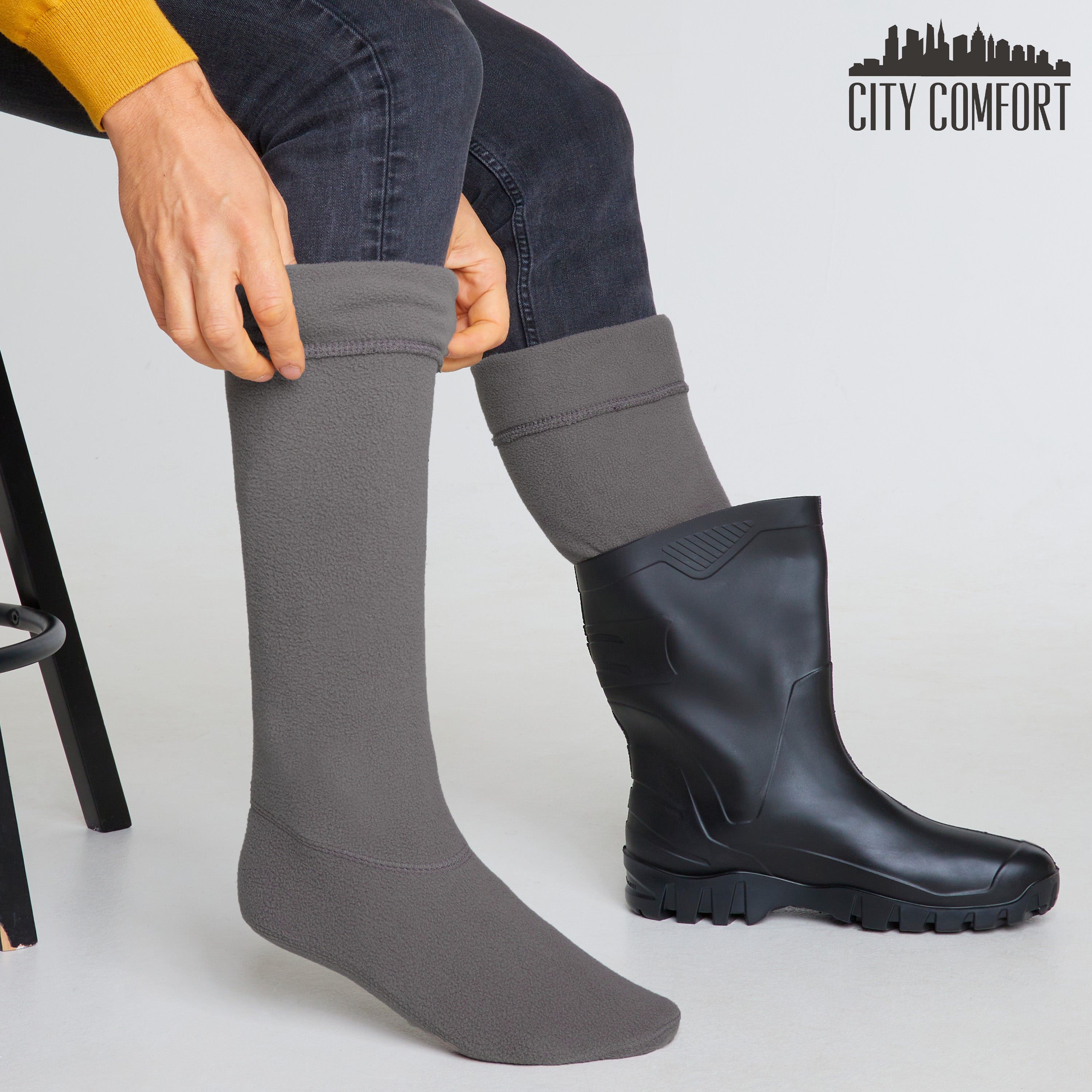 get-trend-doublure-bottes-chaussettes-polaire-homme-noir image 8