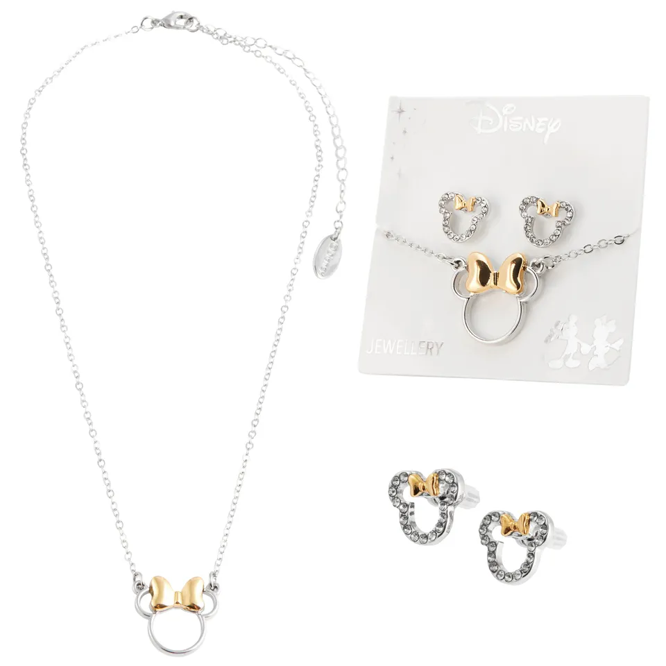disney-minnie-parure-bijoux-fille-collier-bracelet-boucles image 1