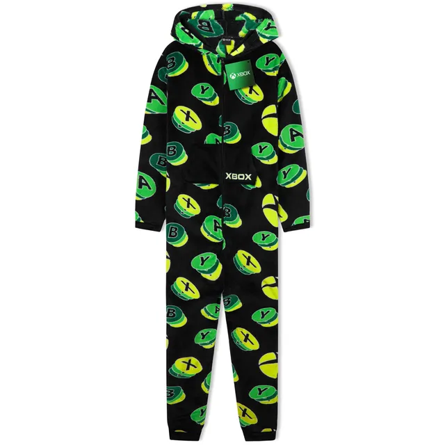 xbox-combinaison-pyjama-polaire-gar-on-capuche-13-14-ans image 1