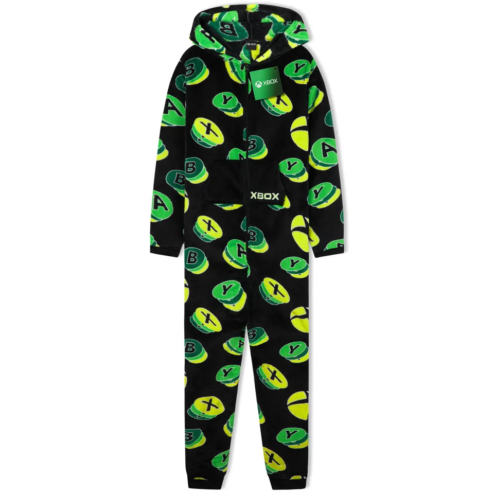 xbox-combinaison-pyjama-polaire-gar-on-capuche-13-14-ans image 1