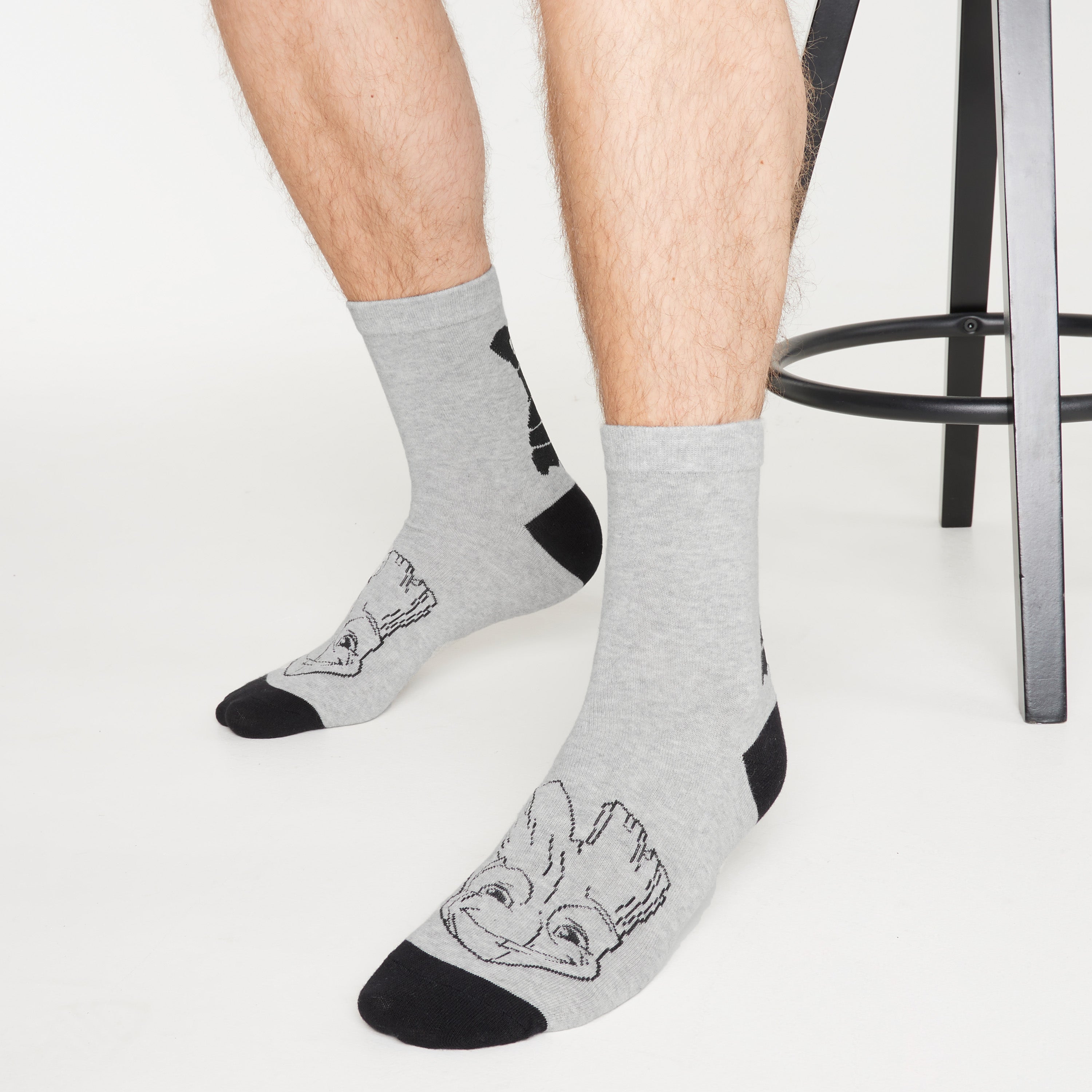 get-trend-men-chaussettes-homme-marvel-groot-x5-coton image 5