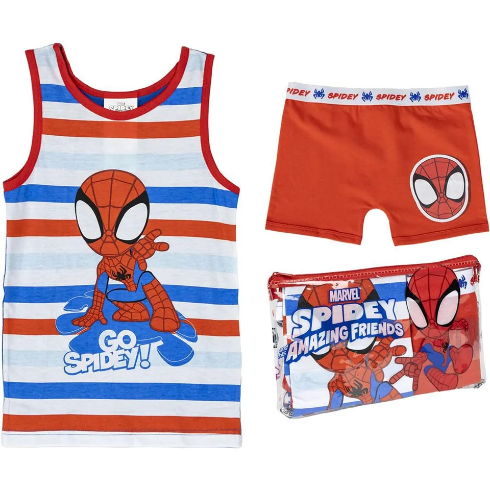 marvel-spidey-pyjama-court-gar-on-5-ans-coton image 1