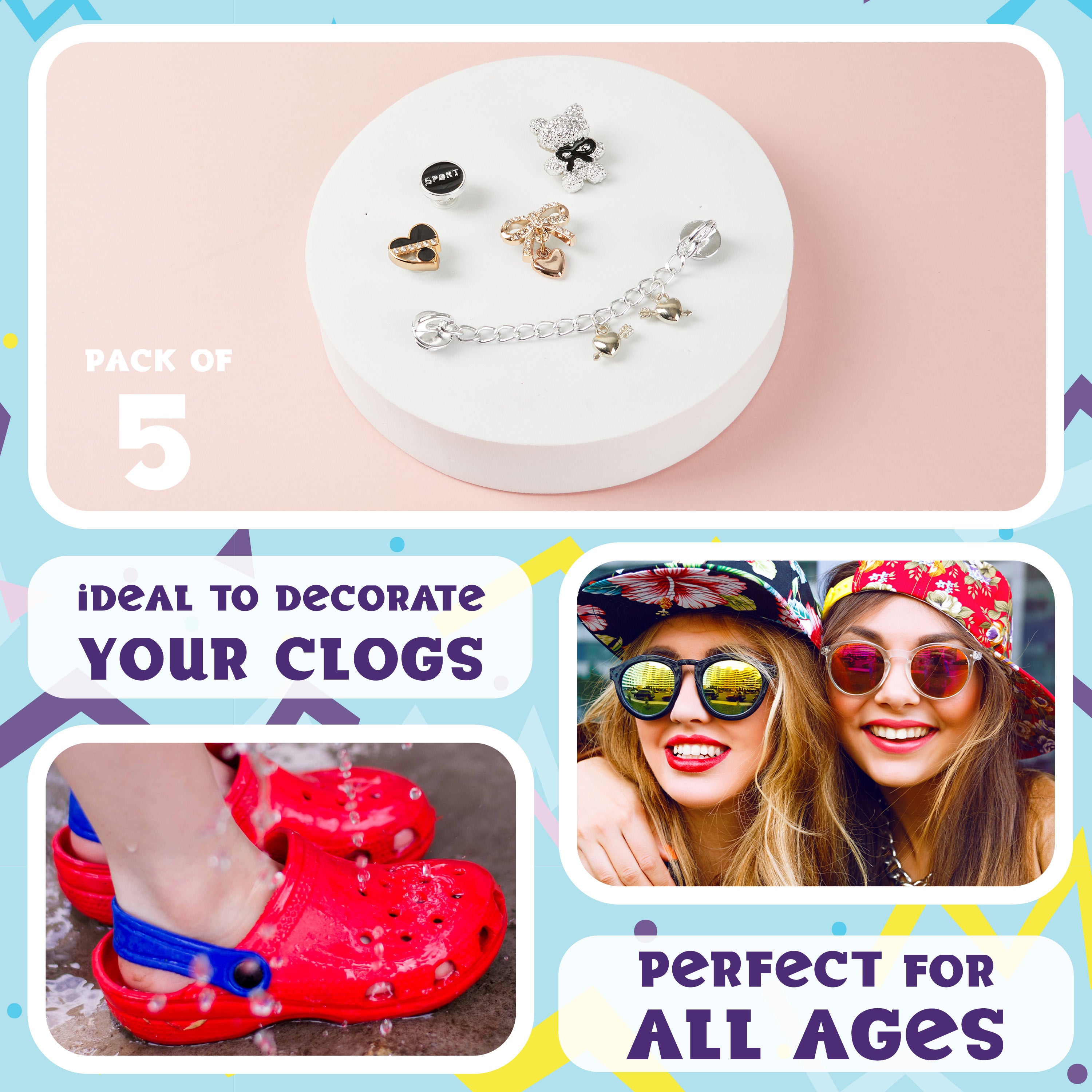citycomfort-charms-sabots-lot-breloques-cha-nes-d-co image 5