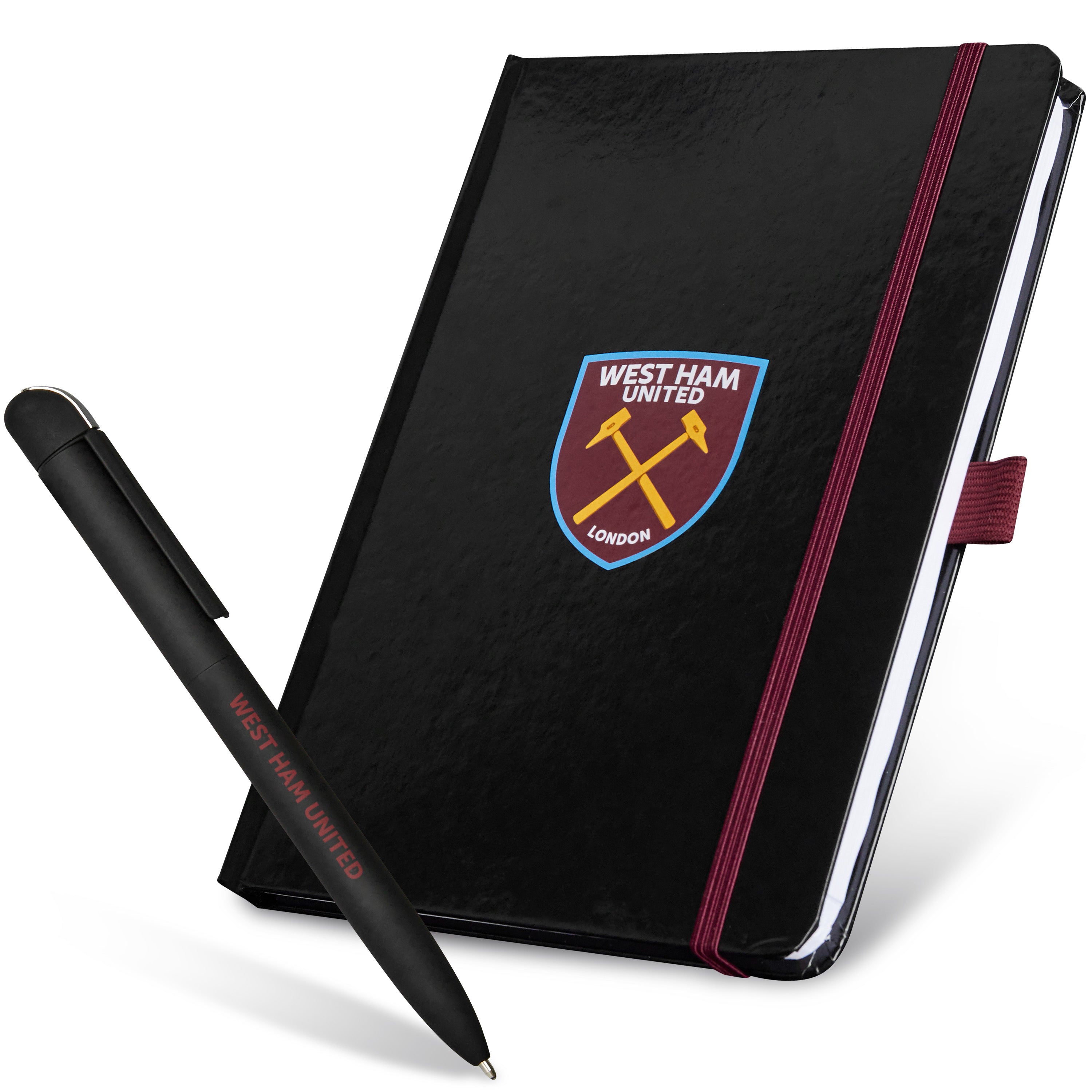 west-ham-united-set-carnet-a4-lign-stylo-supporters image 1