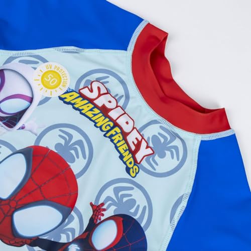marvel-spidey-t-shirt-de-bain-gar-on-2-ans-rouge-et-bleu image 6
