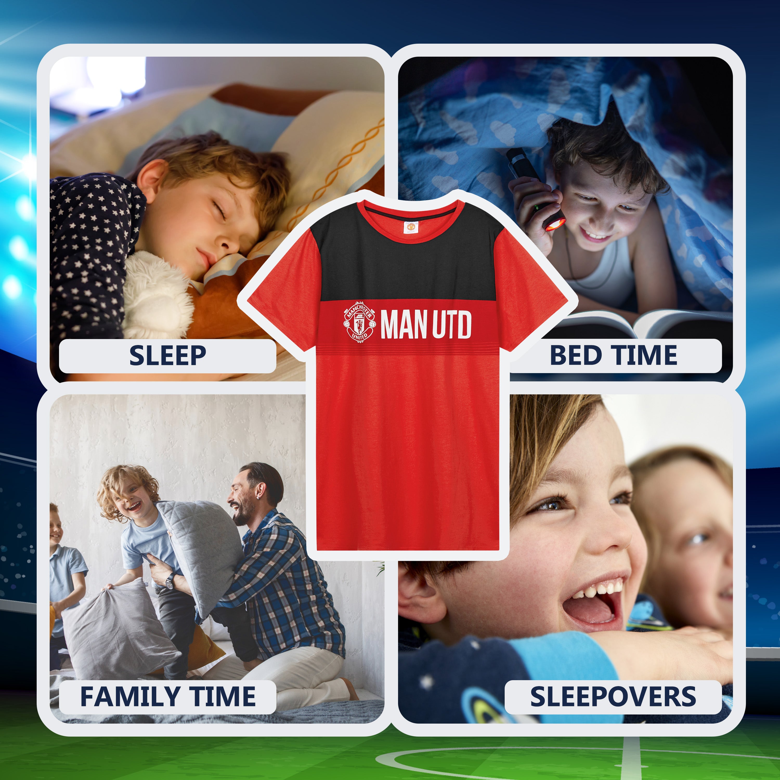 manchester-united-pyjama-short-garcon-coton-ete-5-6-ans image 4
