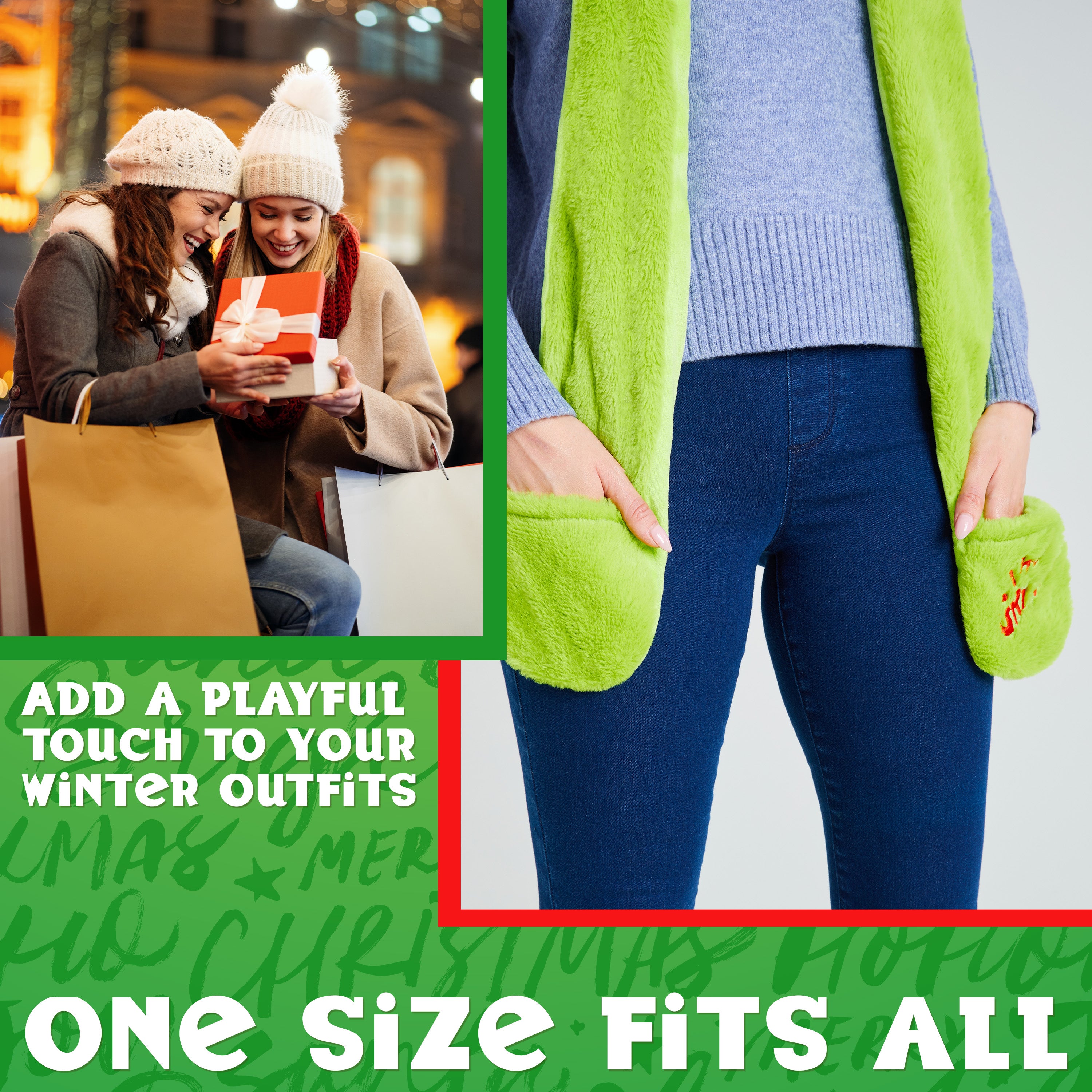 grinch-bonnet-charpe-gants-femme-ensemble-hiver image 6