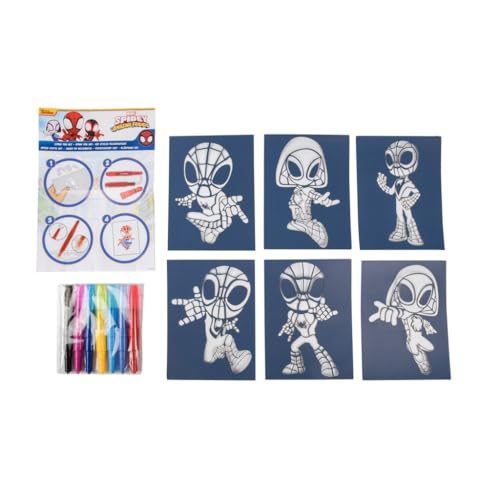 marvel-spidey-amazing-friends-kit-13-feutres-souffler-pochoirs image 6