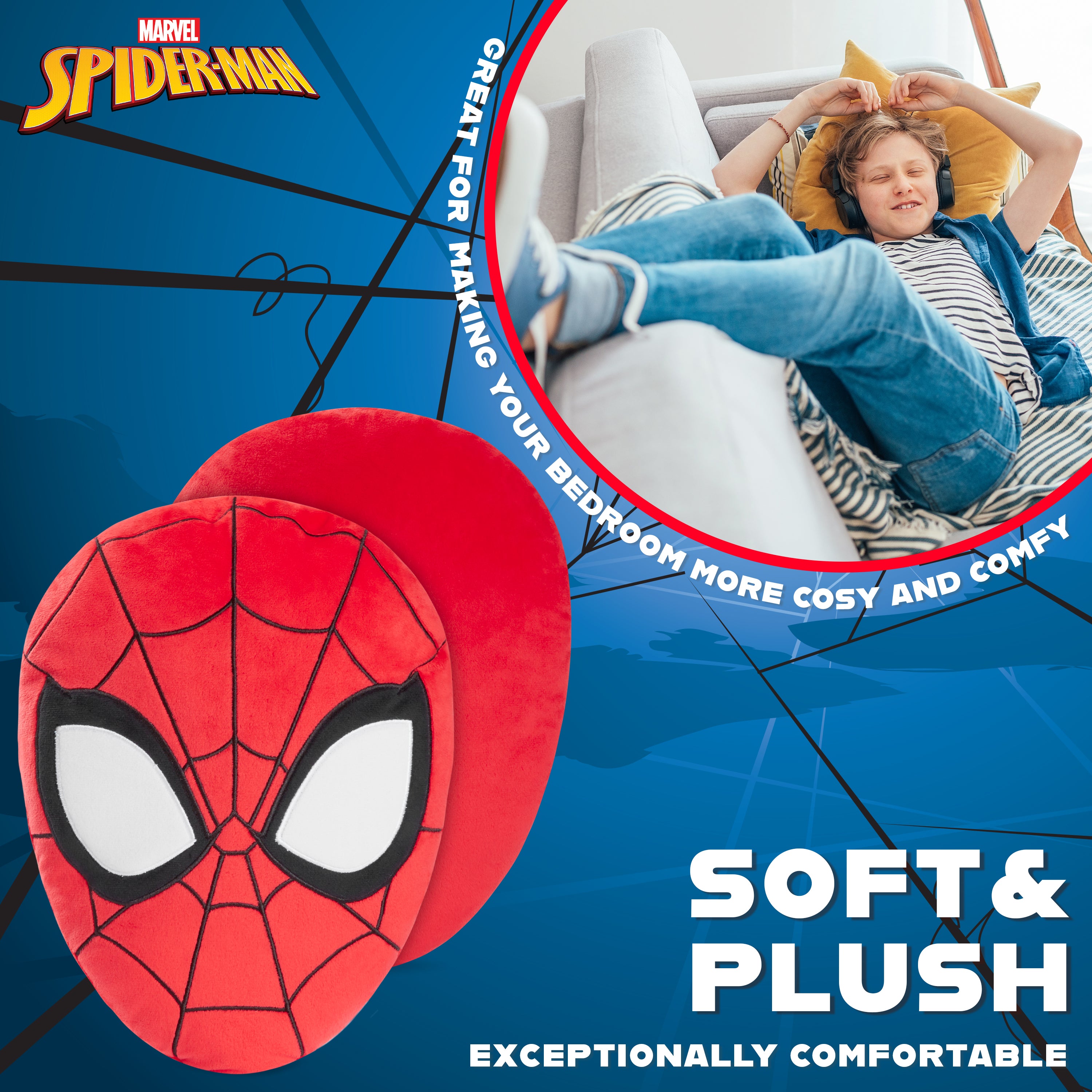 disney-spider-man-coussin-peluche-3d-34x25cm-rouge image 5