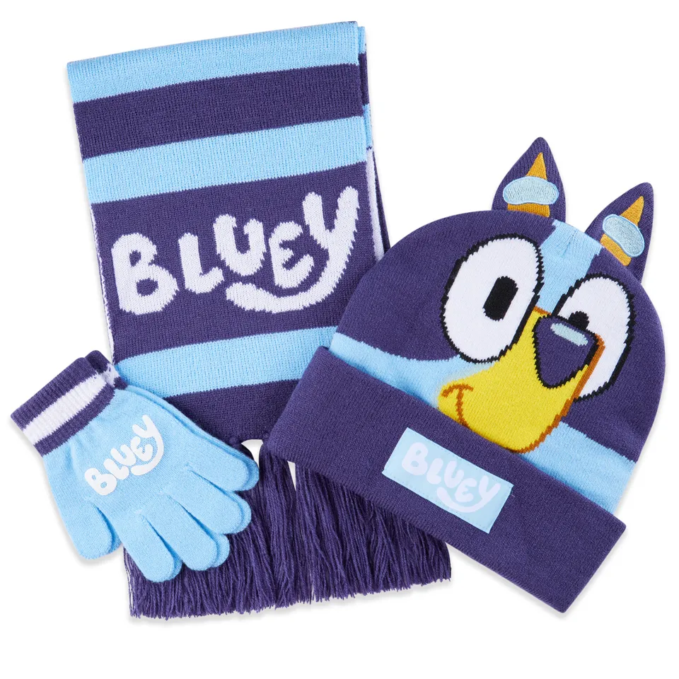 bluey-ensemble-hiver-enfant-bonnet-charpe-gants image 1