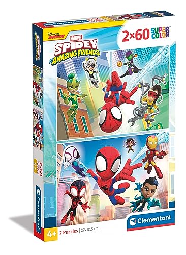 clementoni-supercolor-spidey-and-friends-puzzle-2x60-pi-ces-4-ans image 6