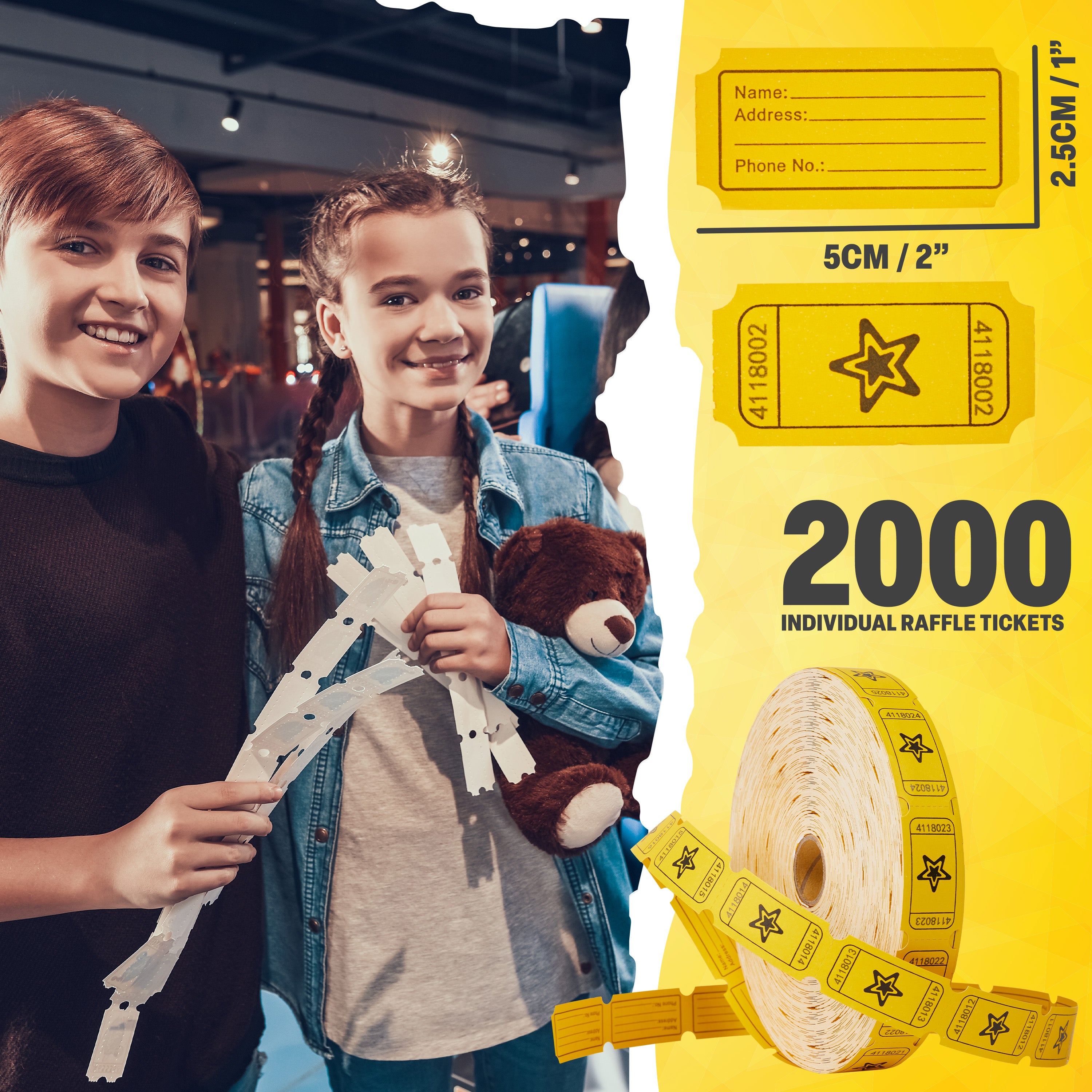 kreativekraft-tickets-tombola-jaunes-rouleau-bingo-f-te image 5