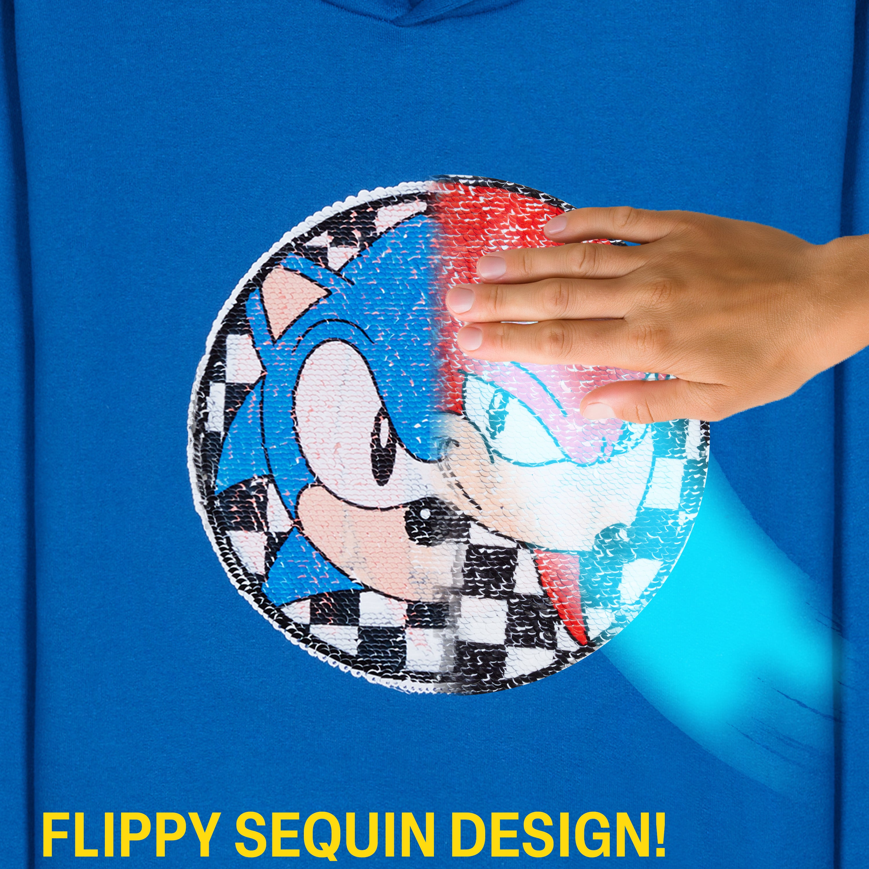 sonic-boys-sweat-capuche-gar-on-sequins-7-8-ans image 2
