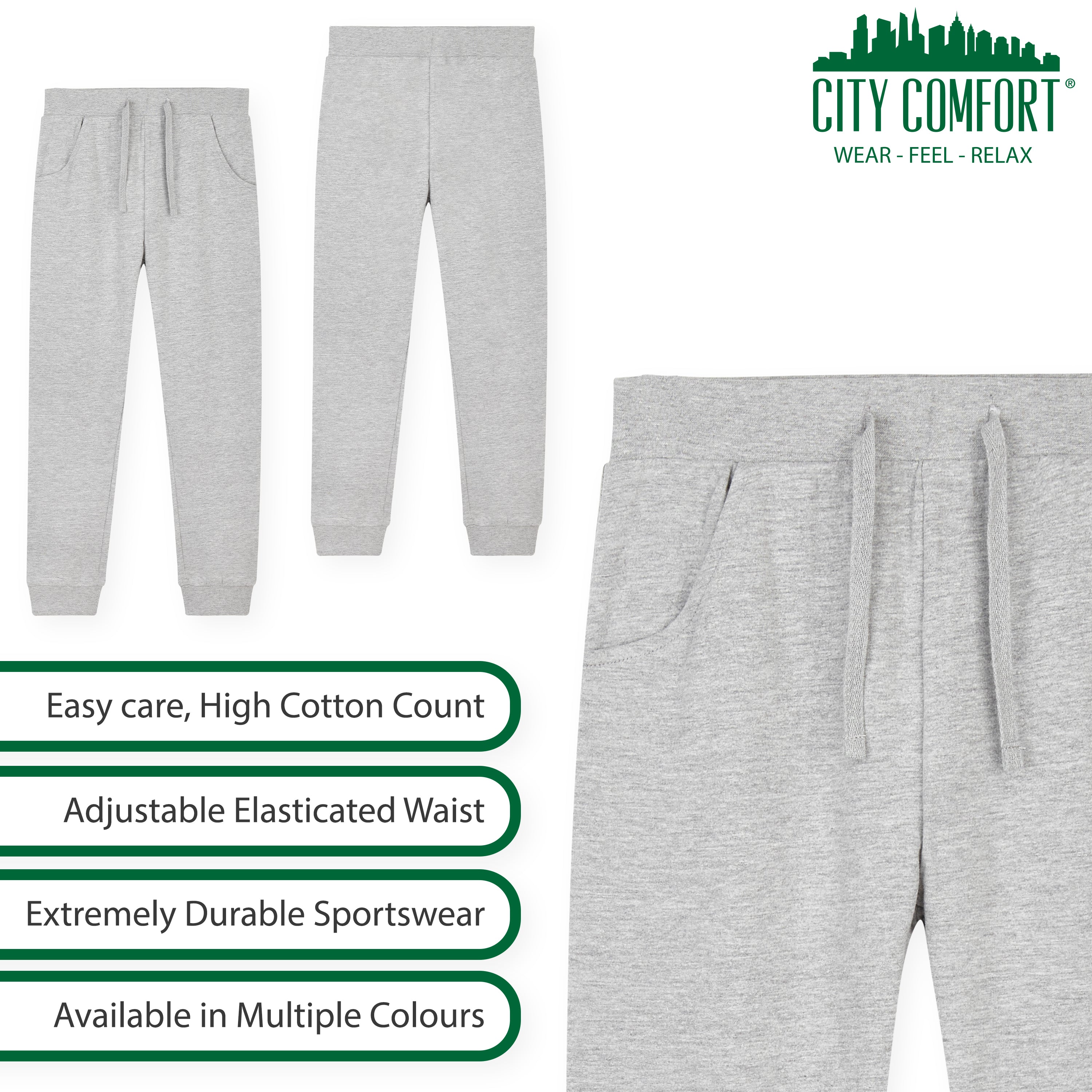 citycomfort-surv-tement-gar-on-jogging-gris-coton image 5