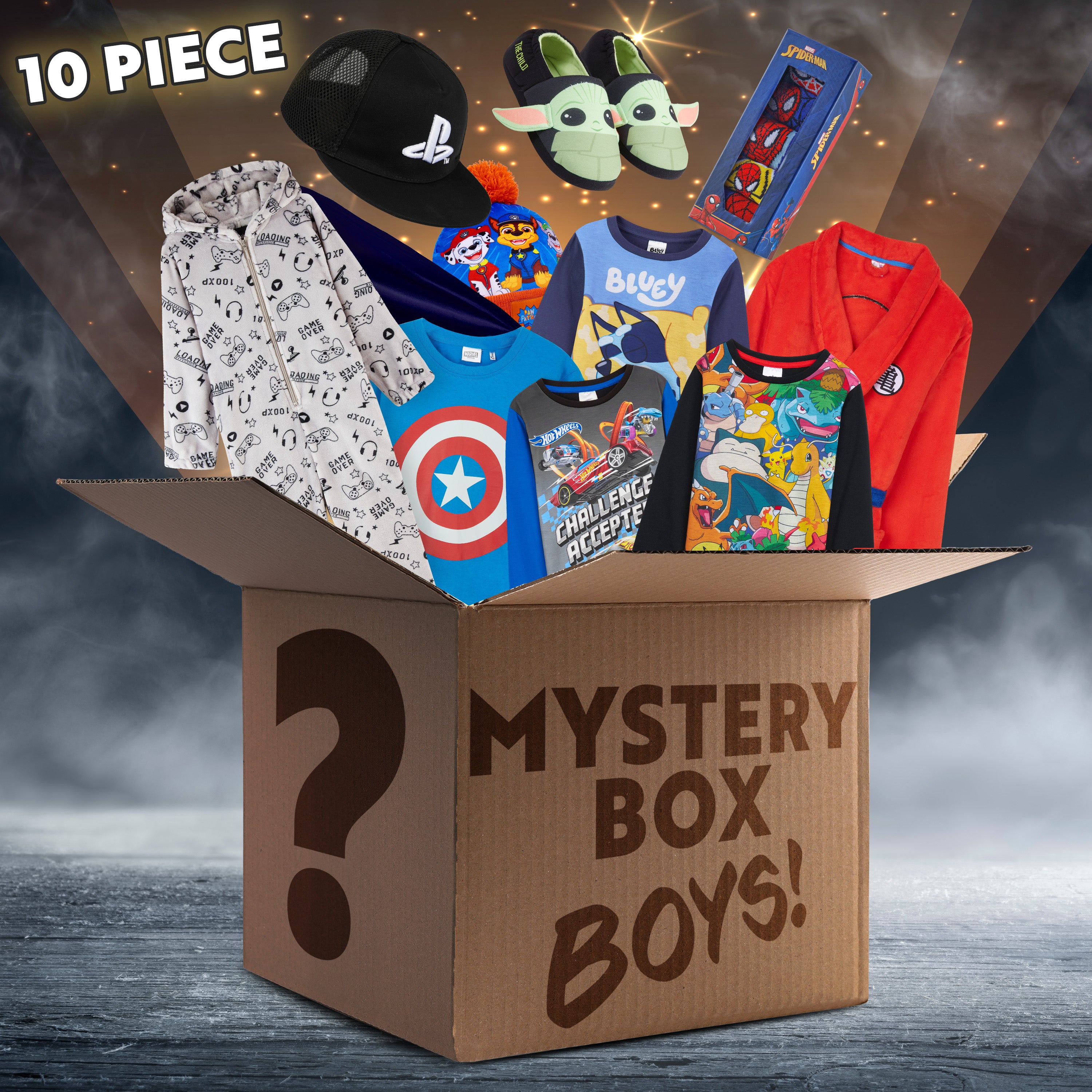 get-trend-boys-box-myst-re-v-tements-gar-on-lot-10-articles-disney image 1