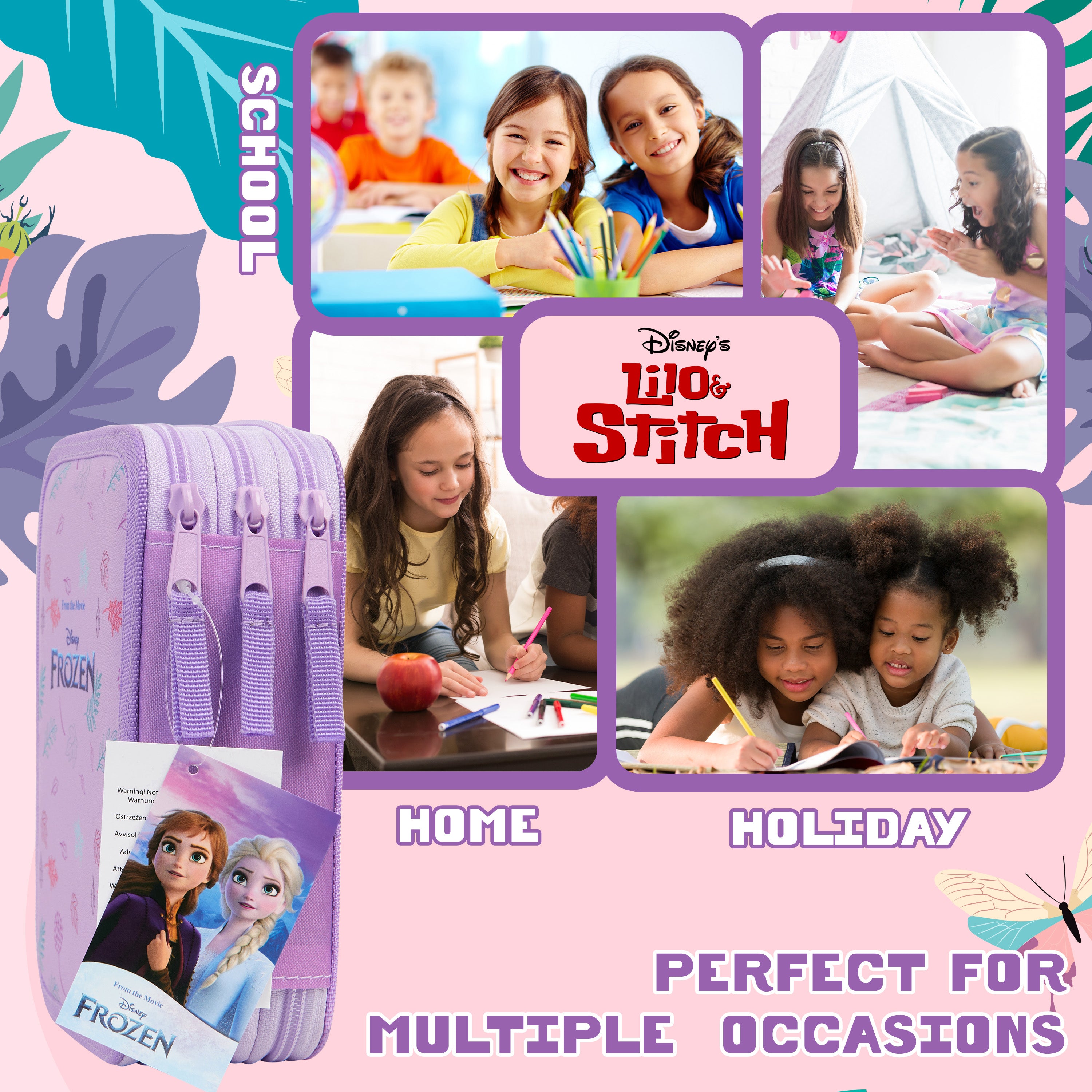 disney-frozen-trousse-garnie-fille-3-compartiments image 5