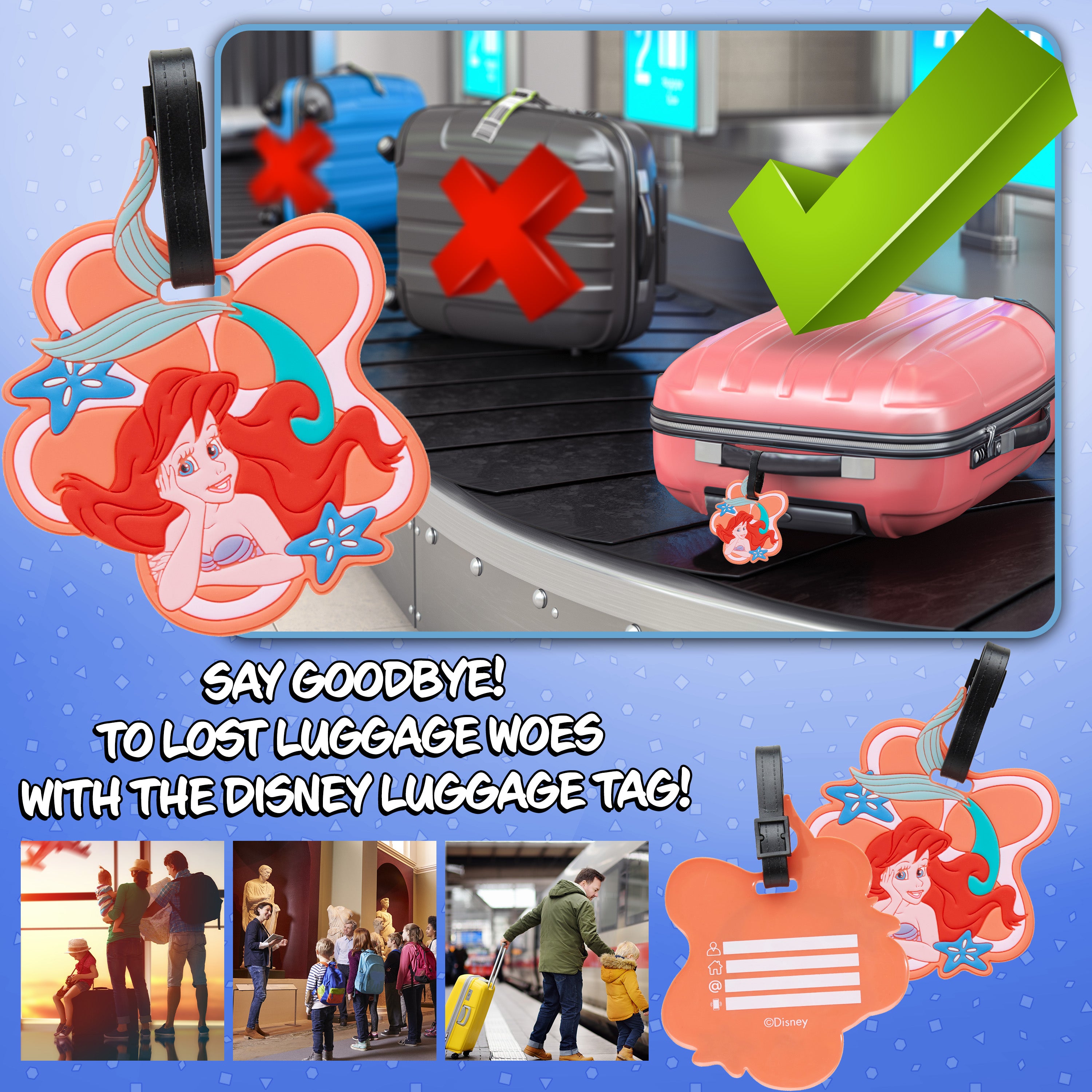disney-tiquette-valise-ariel-pvc-adresse image 4