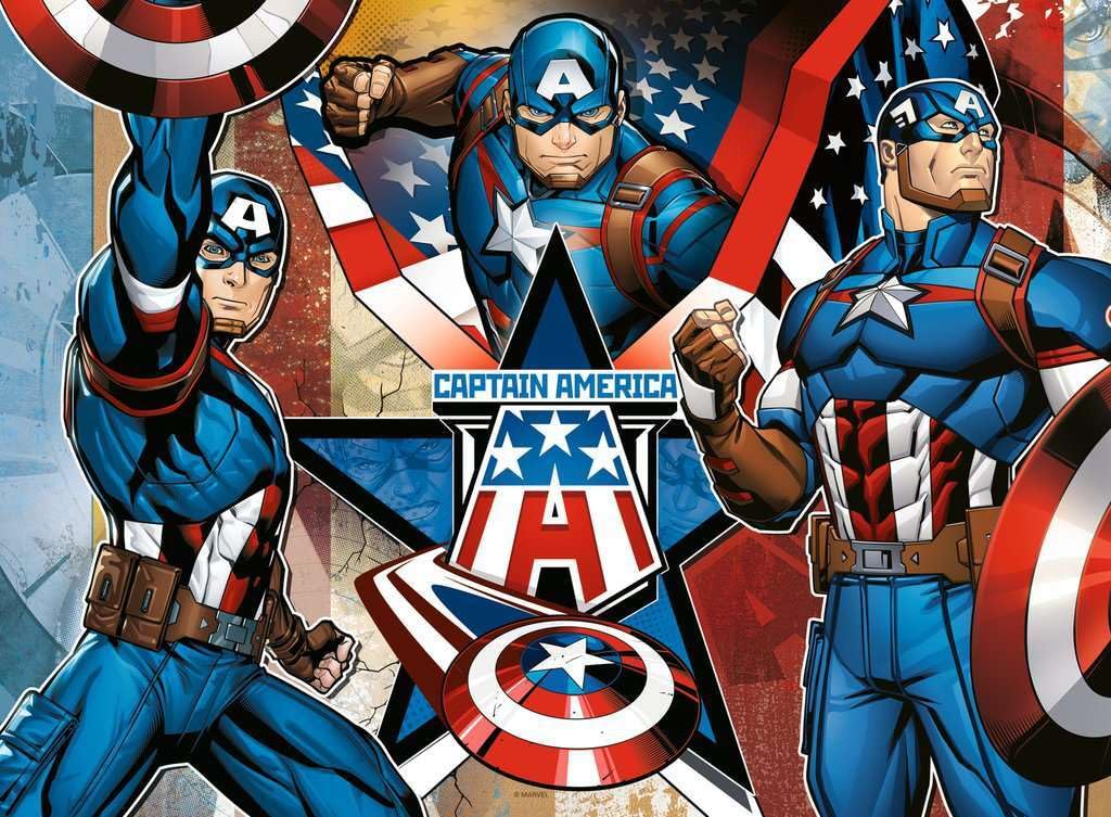ravensburger-marvel-puzzle-xxl-100-pi-ces-captain-america-6-ans image 2