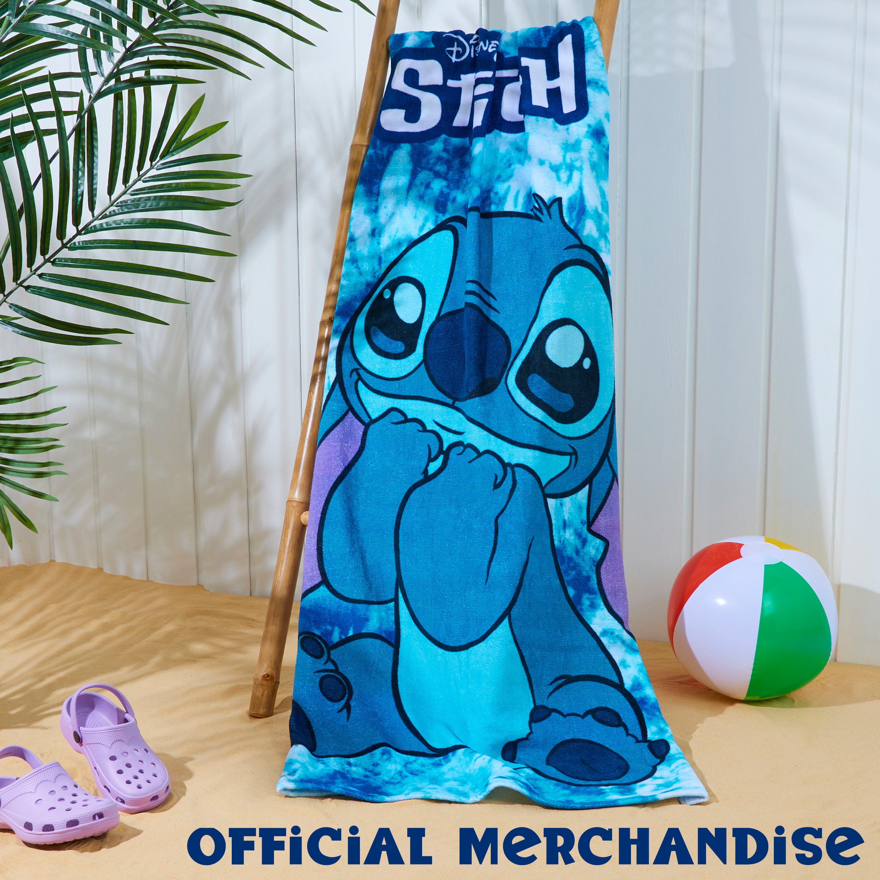 disney-stitch-serviette-enfant-coton-bleue-140x70 image 5