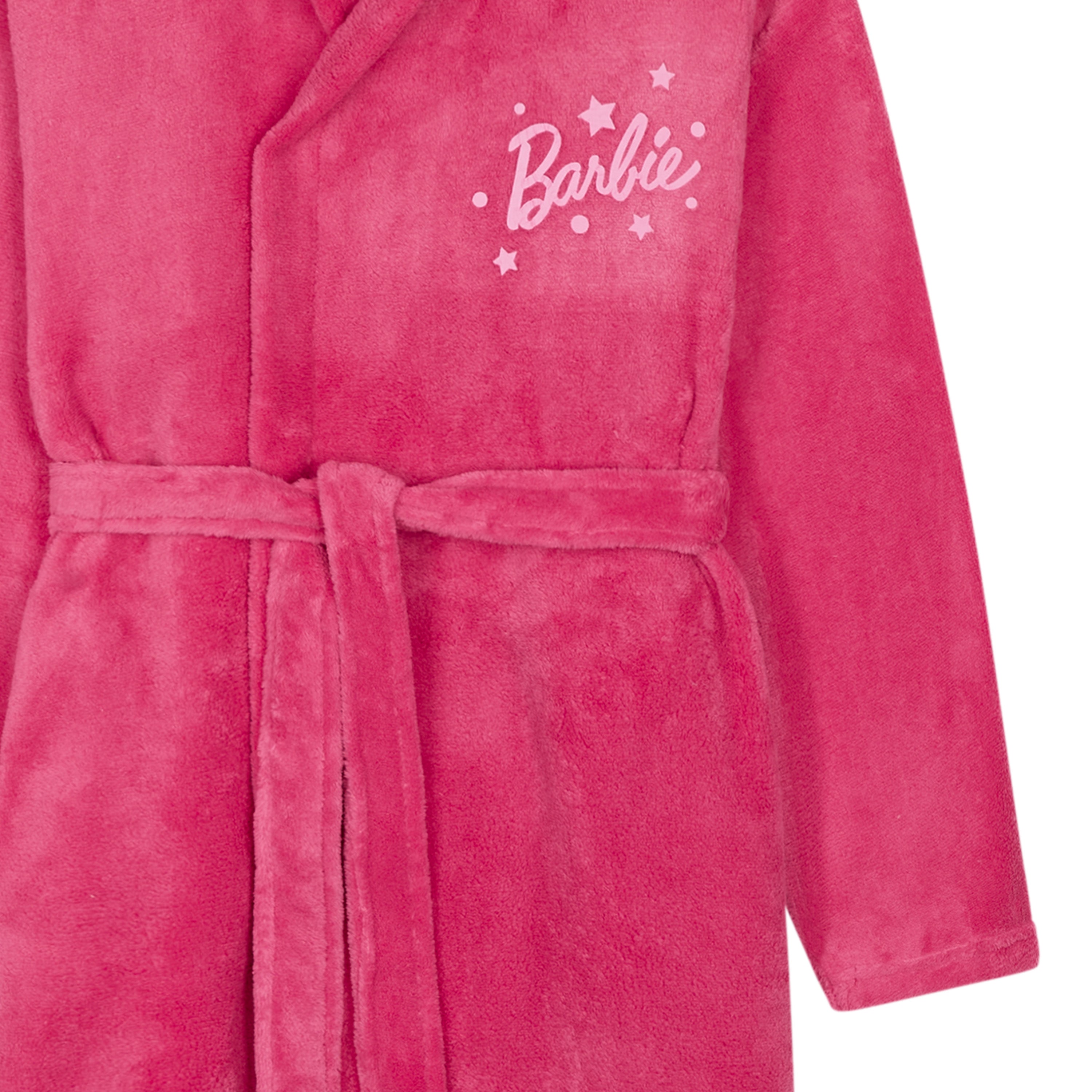barbie-peignoir-fille-polaire-capuche-rose-7-8-ans image 2