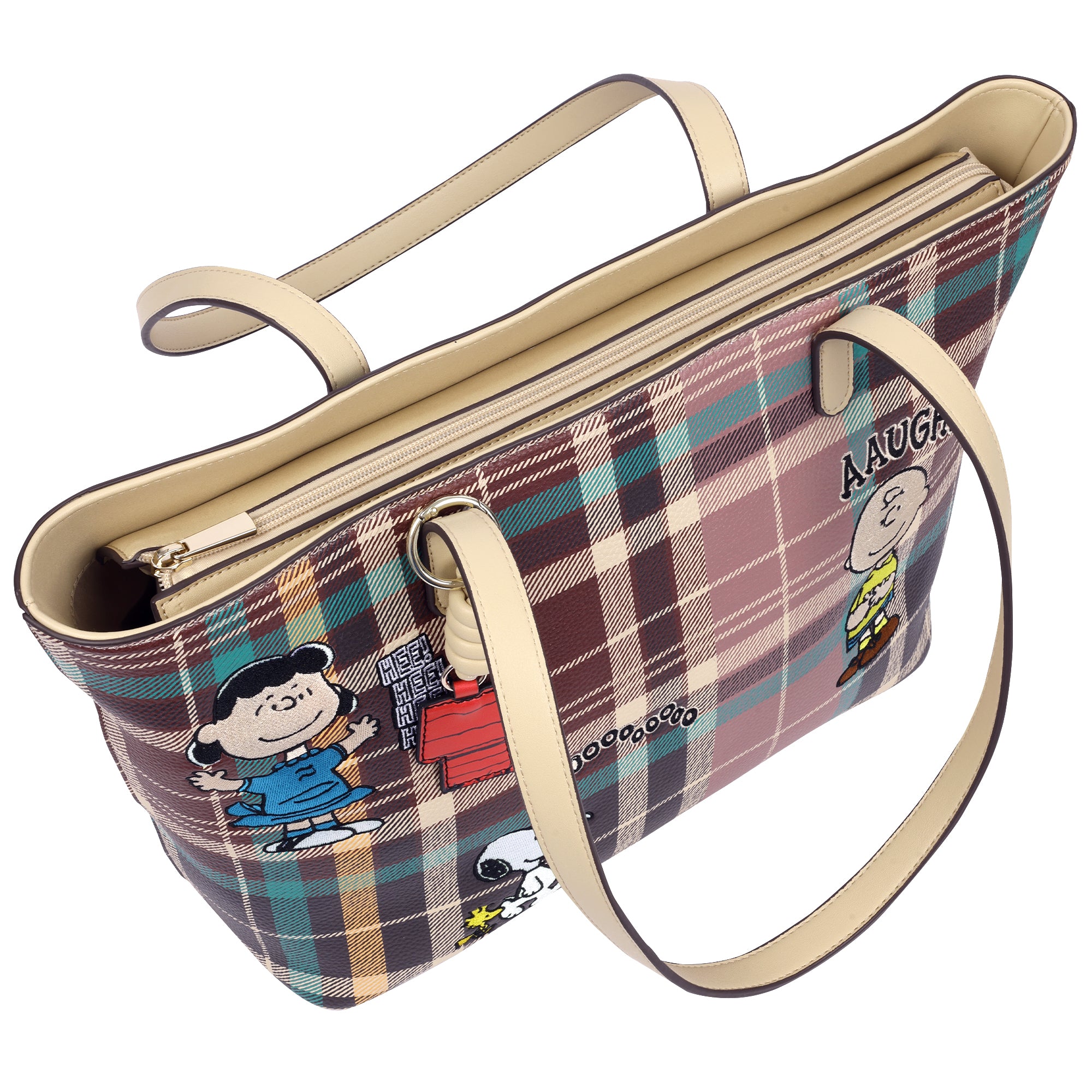 danielle-nicole-peanuts-heritage-tote-bag-carreaux-snoopy image 5