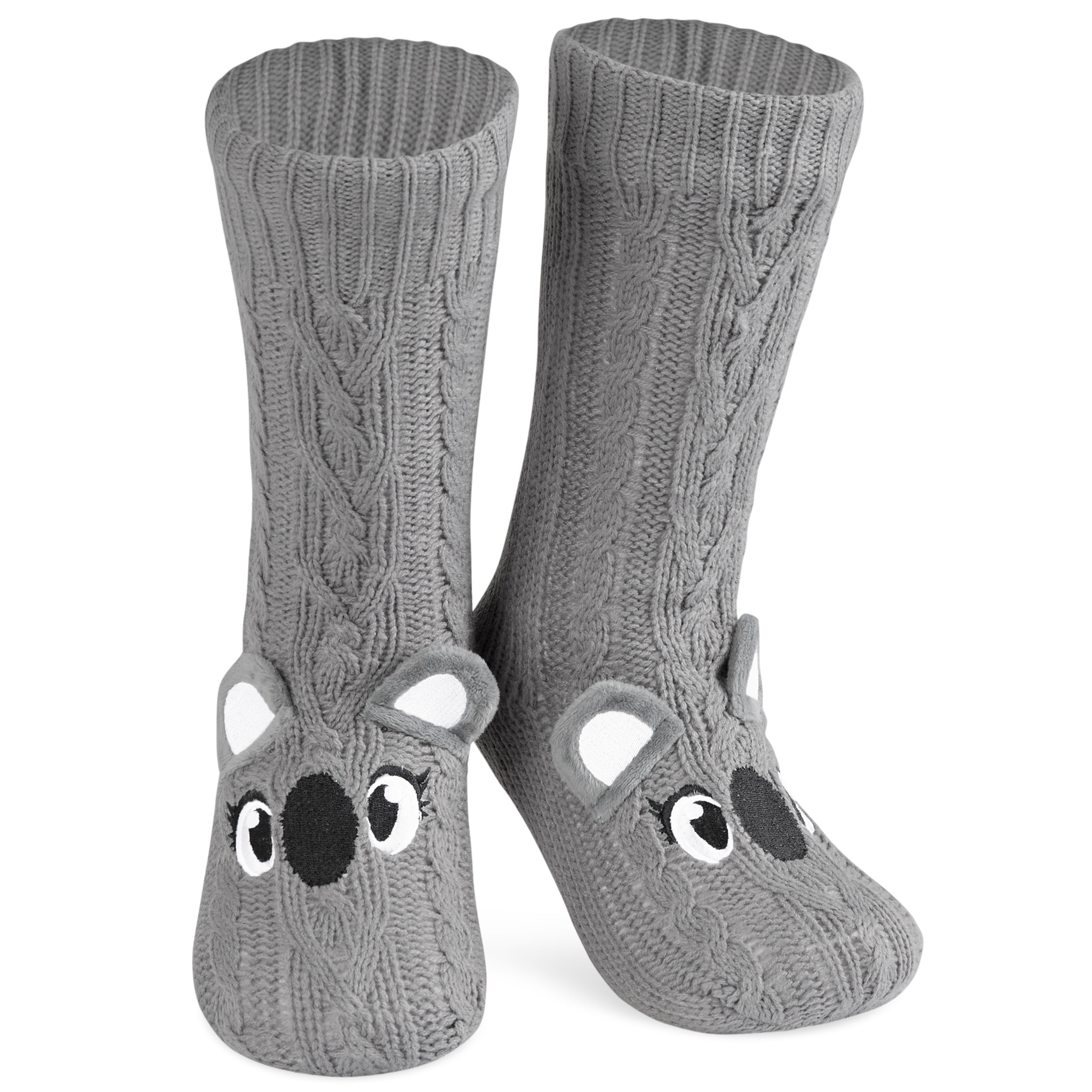 citycomfort-chaussettes-pilou-femme-koala-gris-antid-rapantes image 1