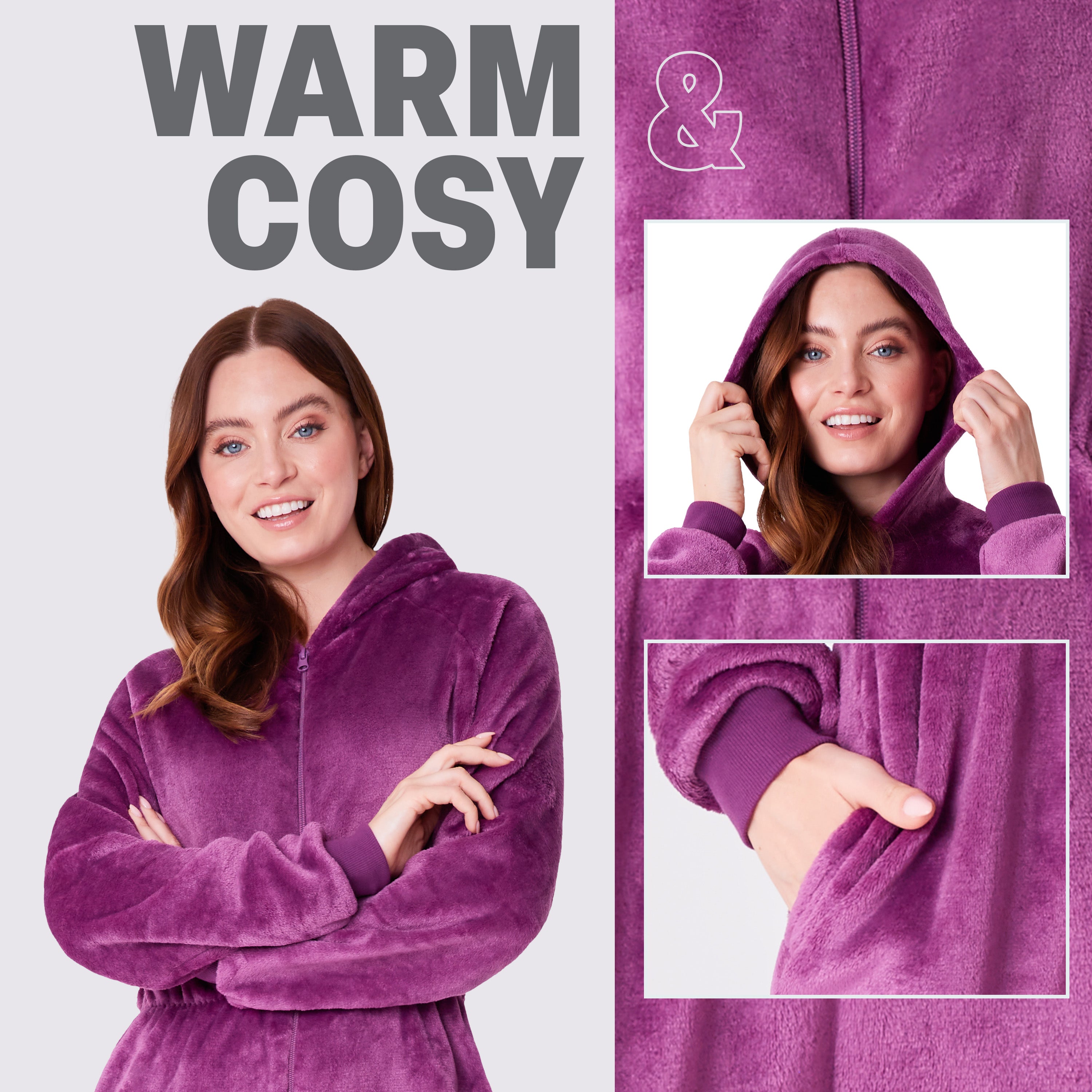 citycomfort-combinaison-pyjama-polaire-femme-capuche image 5