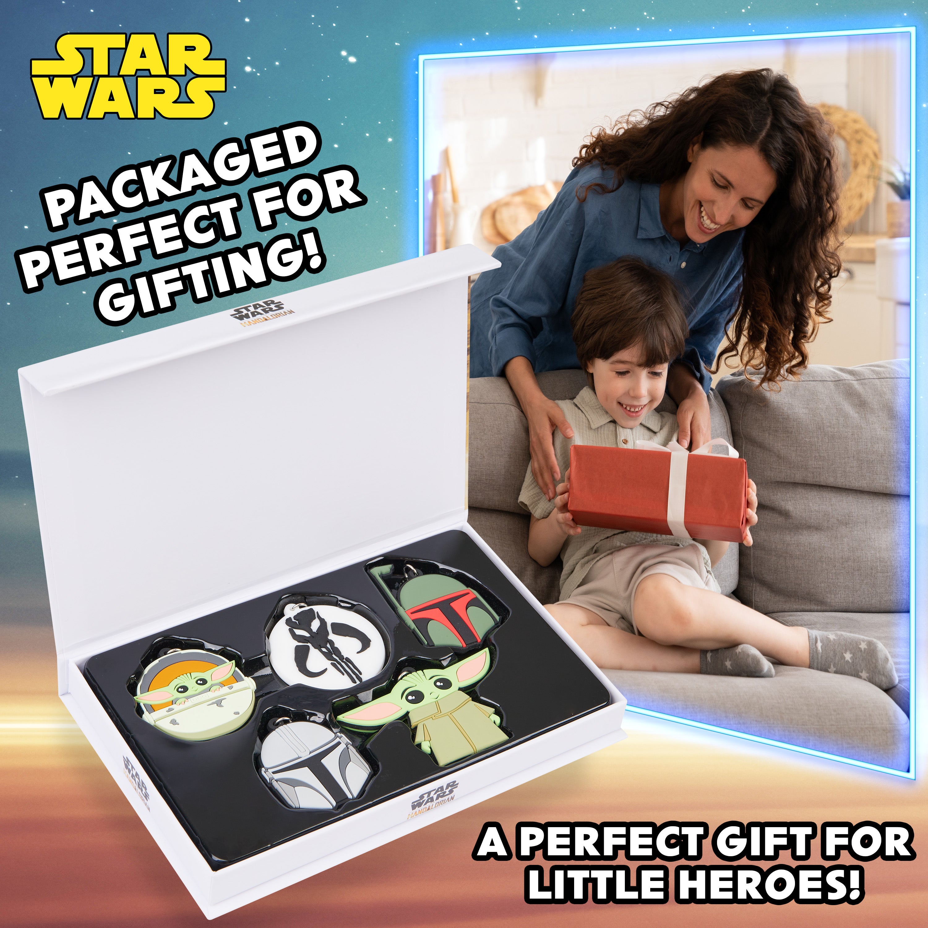 disney-mandalorian-porte-cles-enfant-set-caoutchouc-baby-yoda image 5