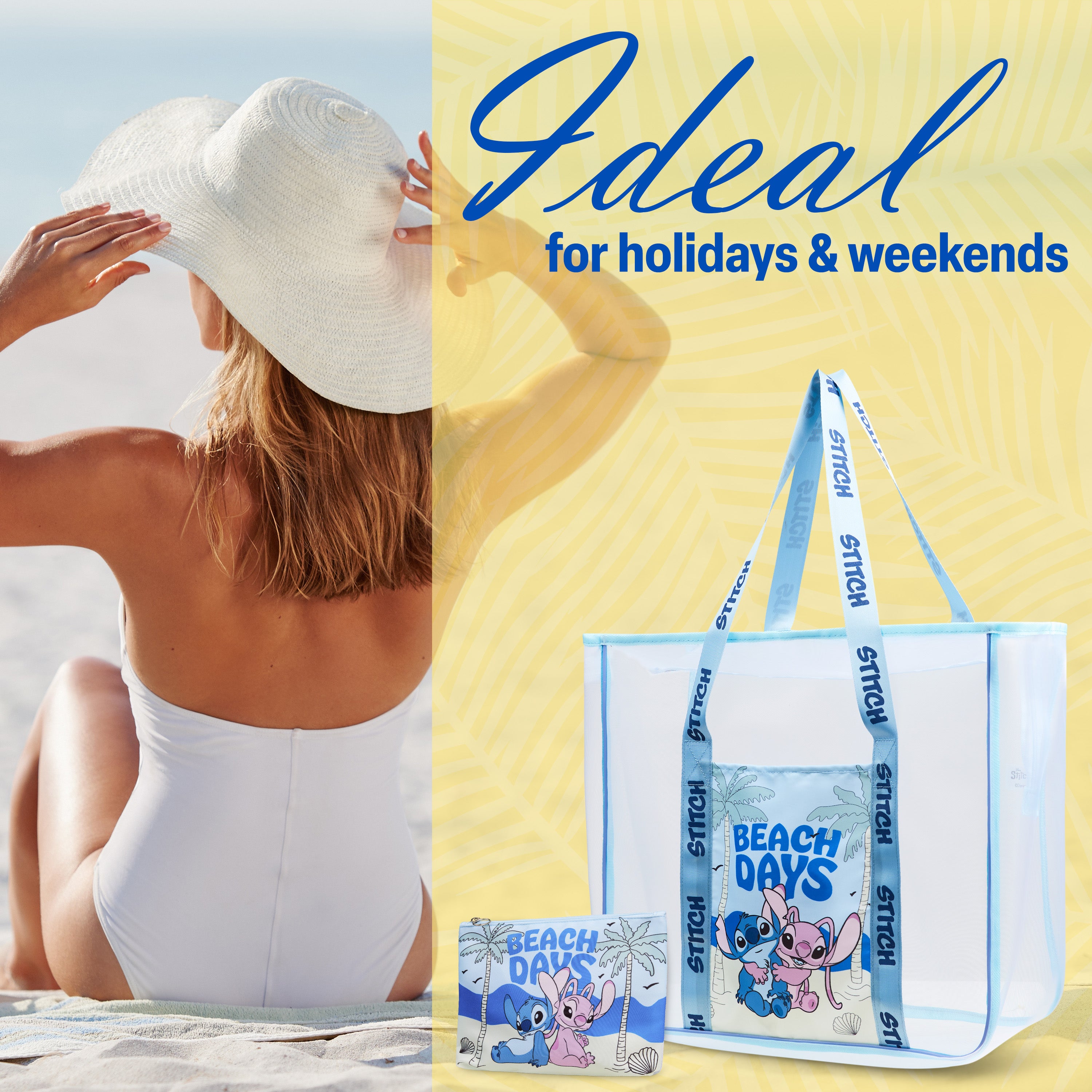 get-trend-women-sac-tote-bag-plage-filet-zipp-pochette image 5