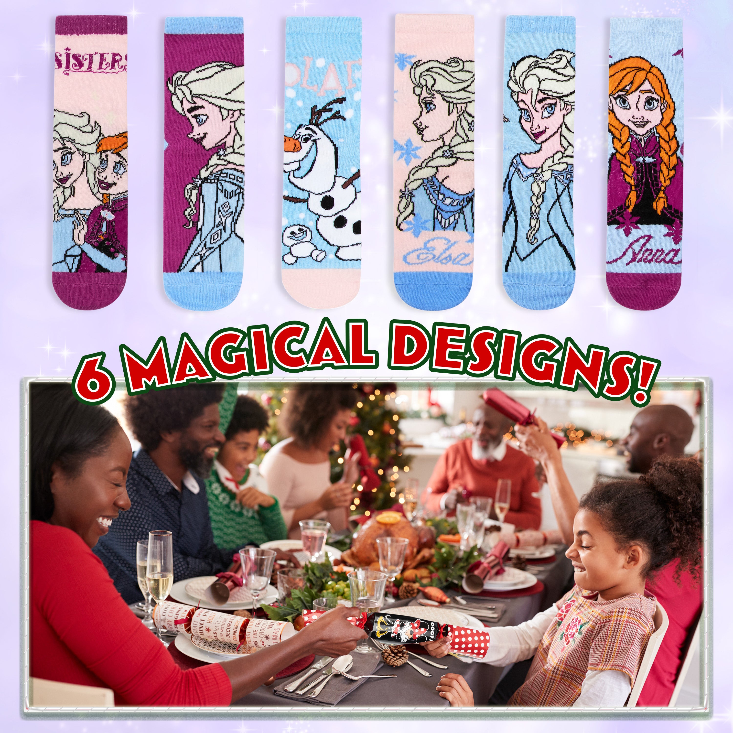 disney-frozen-p-tards-de-no-l-lot-de-6-avec-chaussettes-enfant image 3