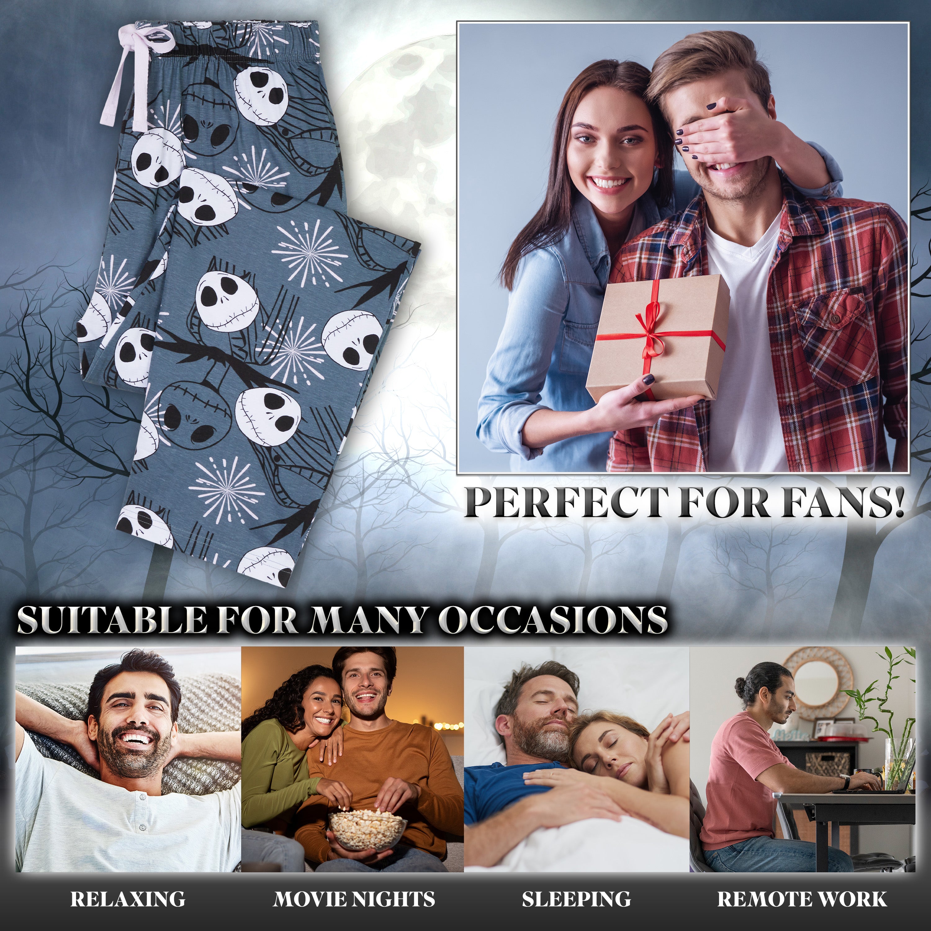 disney-bas-de-pyjama-homme-coton-poches-toutes-tailles image 3