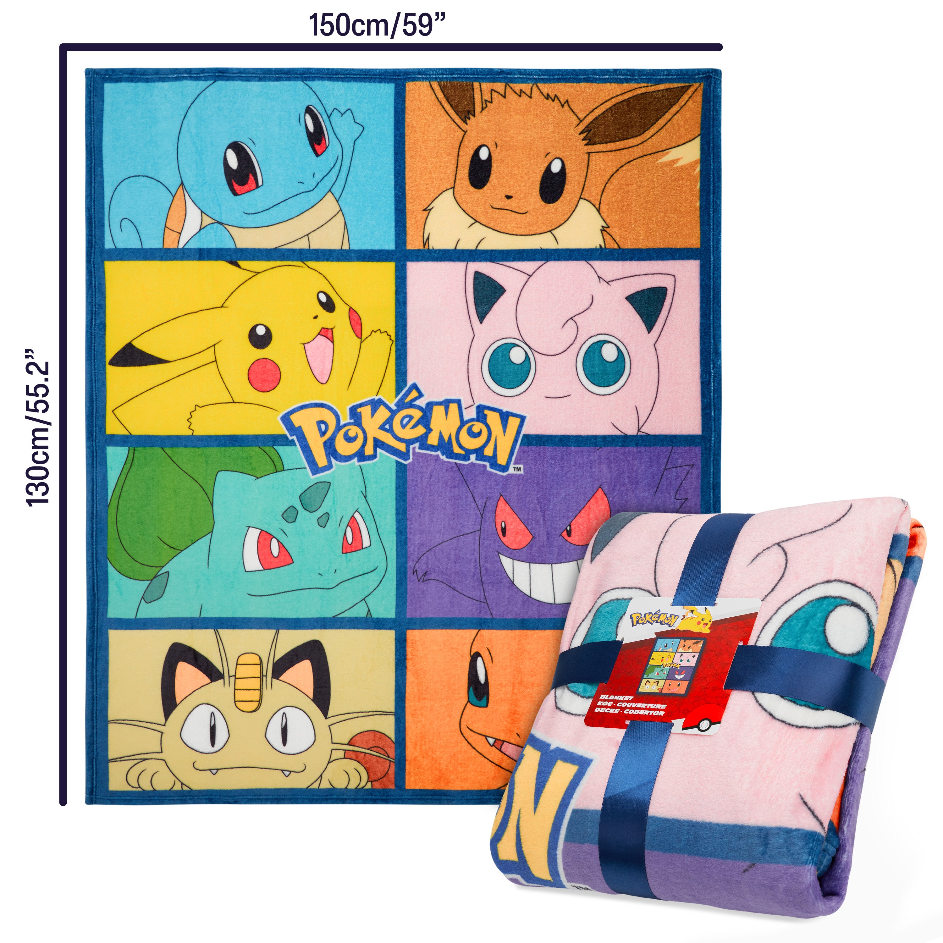 get-trend-home-pok-mon-plaid-polaire-150x130-cm-pikachu image 6