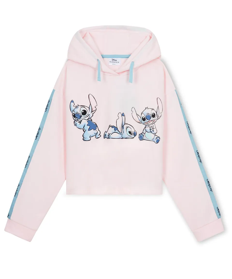 get-trend-girls-disney-stitch-sweat-capuche-fille-court-doux image 1