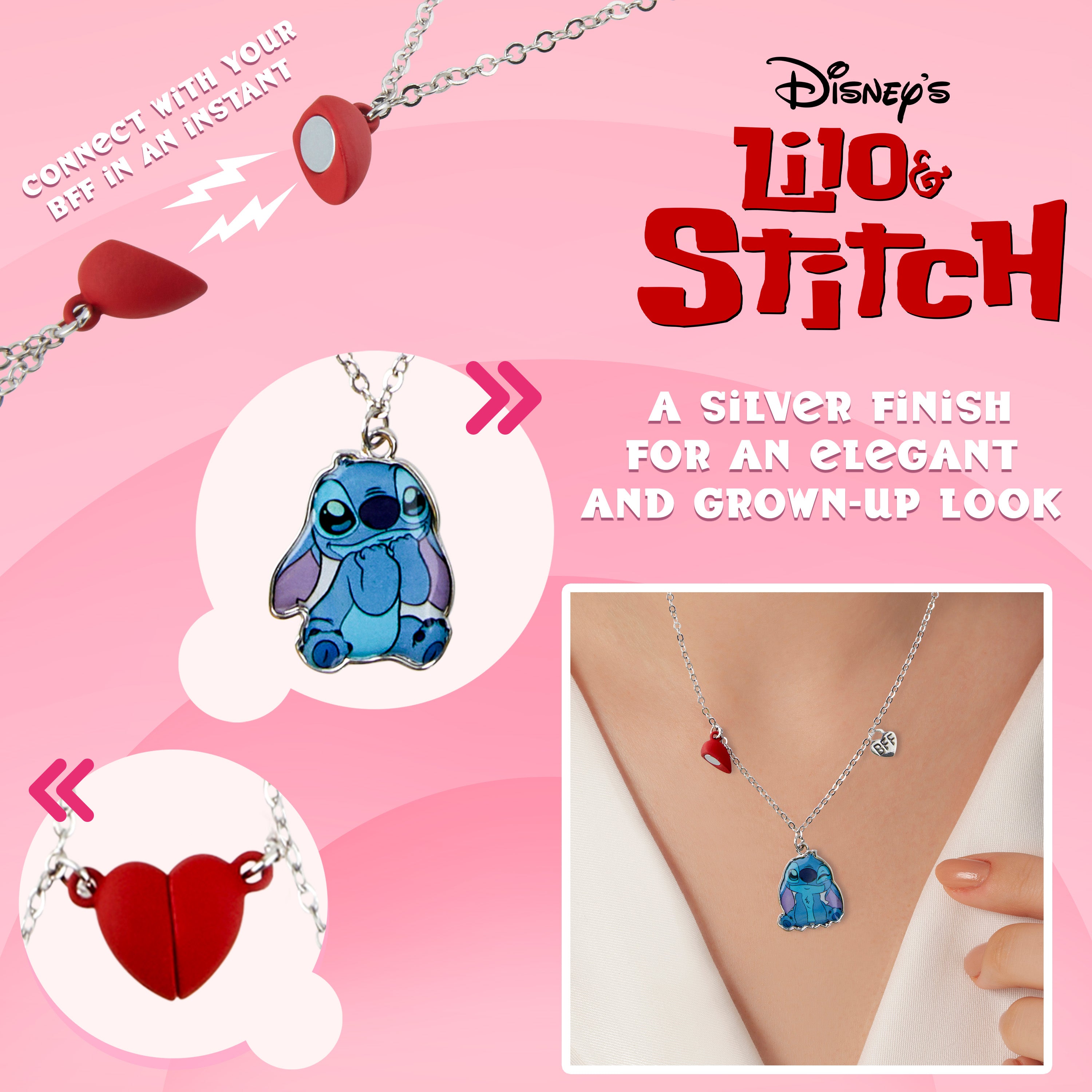 get-trend-disney-stitch-parure-bijoux-fille-collier-amiti image 4