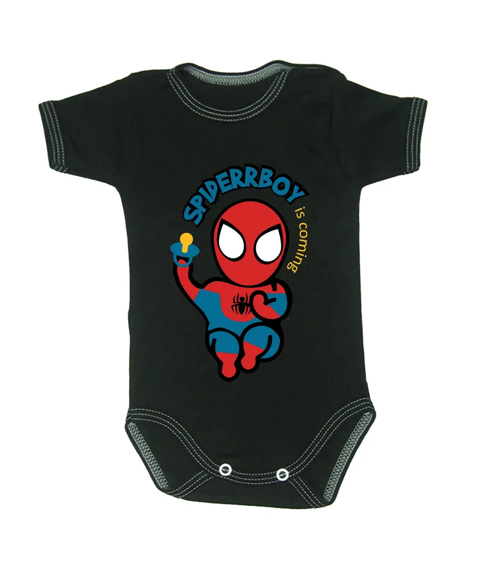 marvel-spider-man-body-b-b-manches-courtes-noir-18-24-mois-92-cm image 1