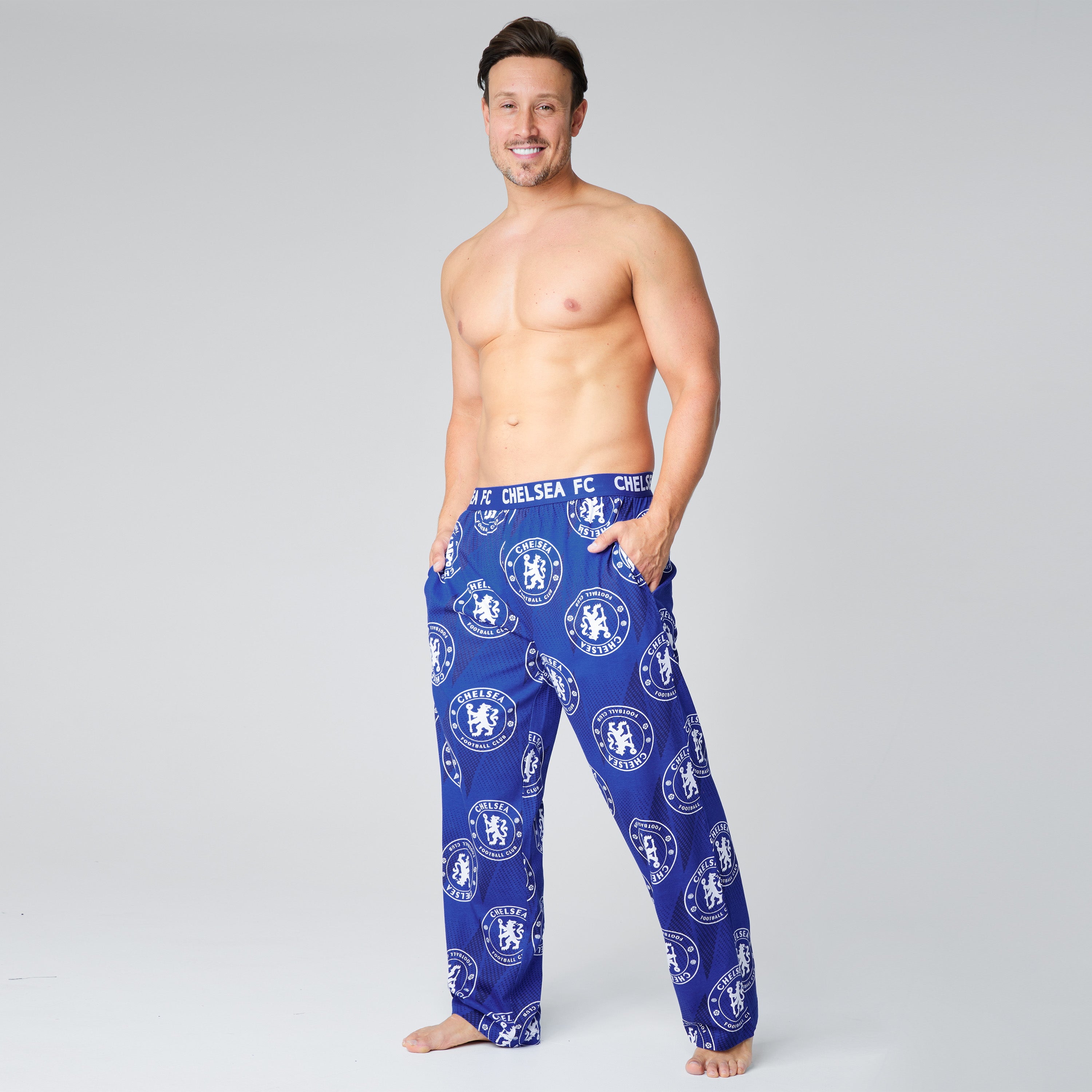 chelsea-fc-pantalon-pyjama-homme-coton-taille-s-3xl image 5