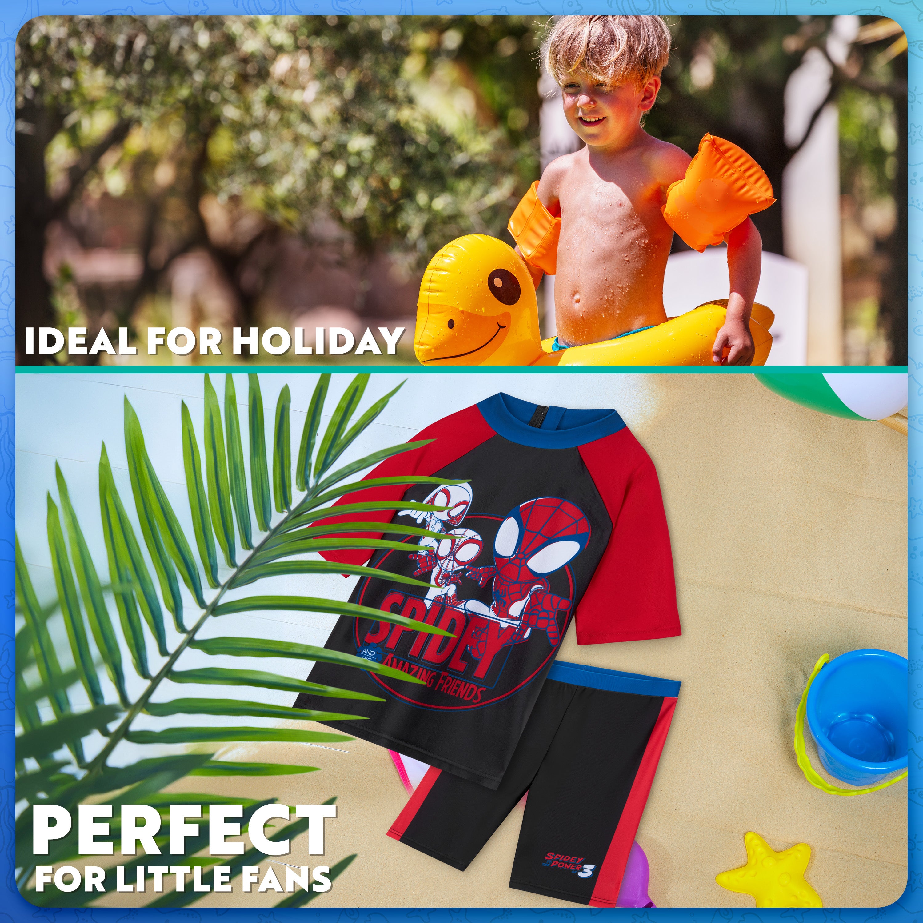 spiderman-maillot-gar-on-2-pi-ces-short-haut-3-4-ans image 2