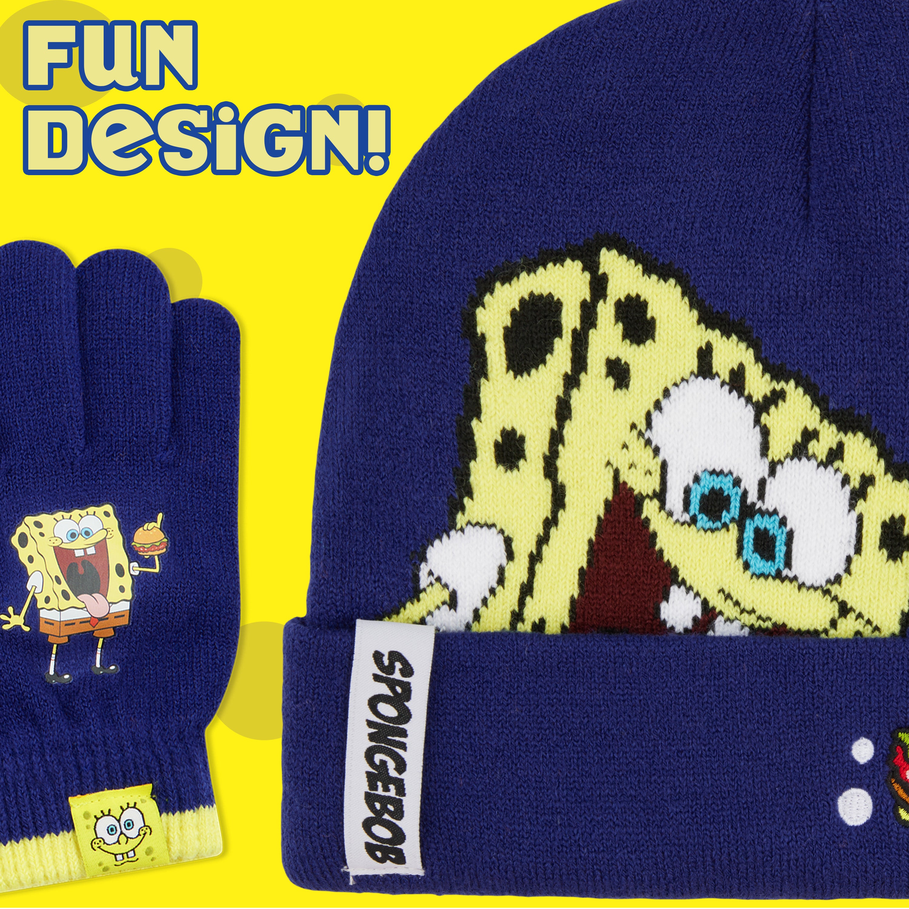 get-trend-boys-bonnet-gants-bob-ponge-gar-on-4-10-ans image 6